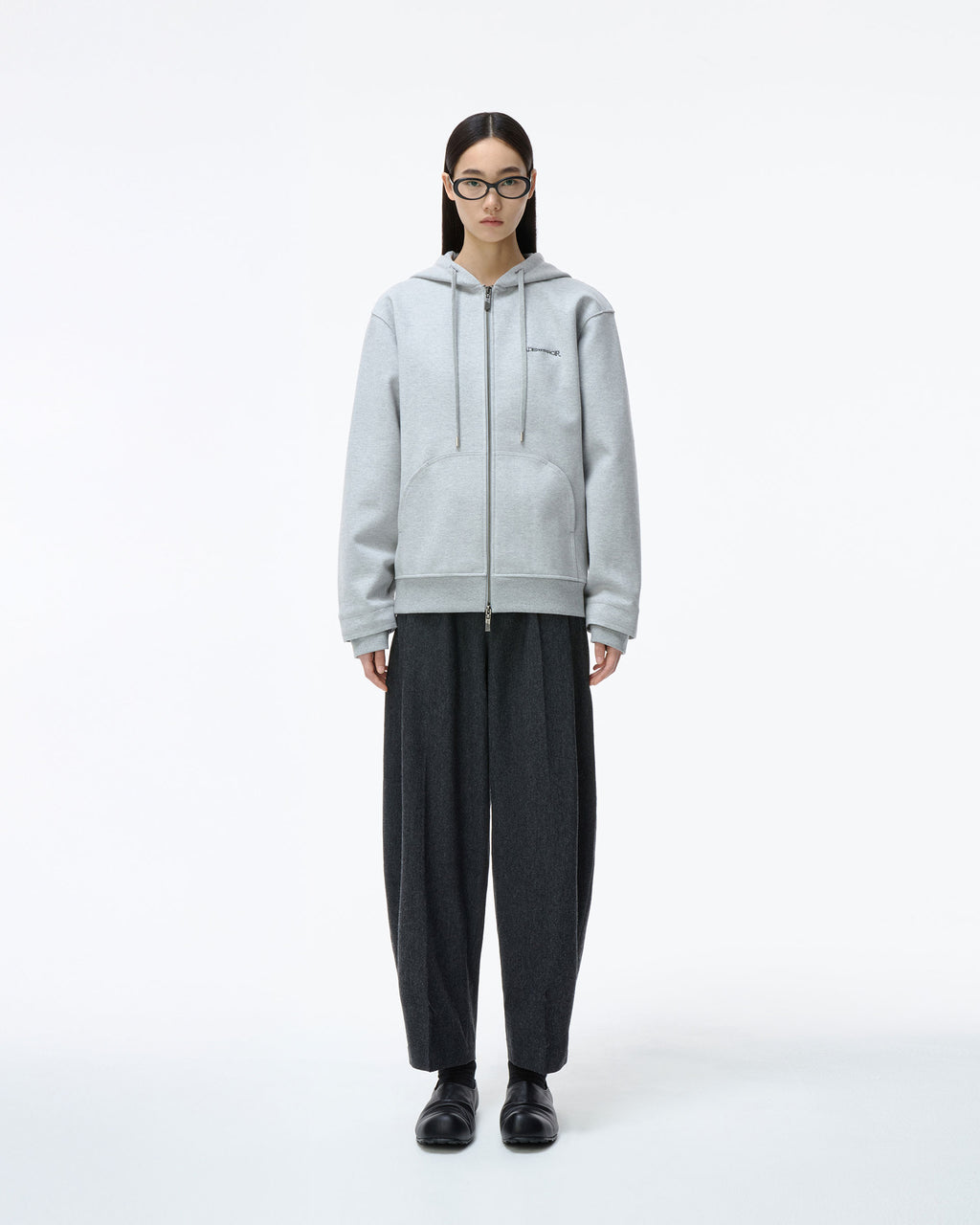 Ader Error - Titan Hoodie zip-up Product. 30 (Grey) product image 2 | TRAB K-Fashion Australia