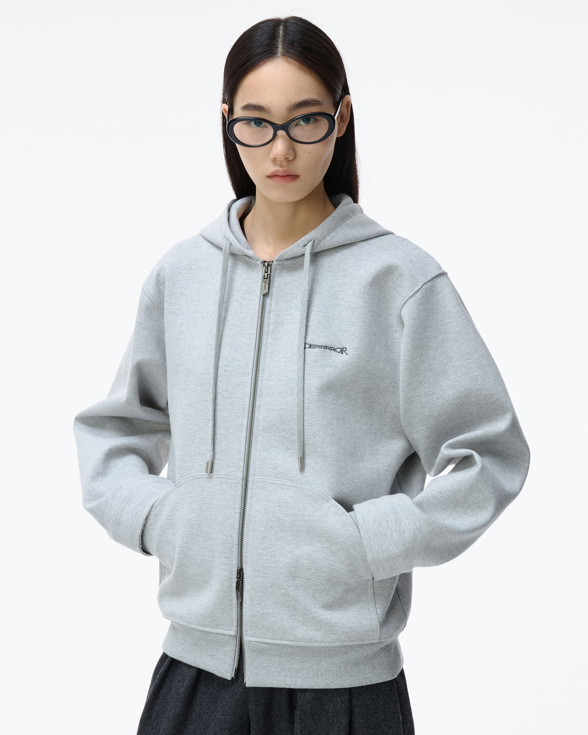 Ader Error - Titan Hoodie zip-up Product. 30 (Grey) product image 5 | TRAB K-Fashion Australia