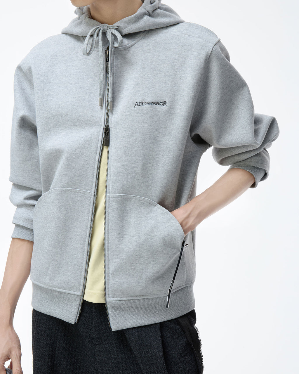 Ader Error - Titan Hoodie zip-up Product. 30 (Grey) product image 4 | TRAB K-Fashion Australia