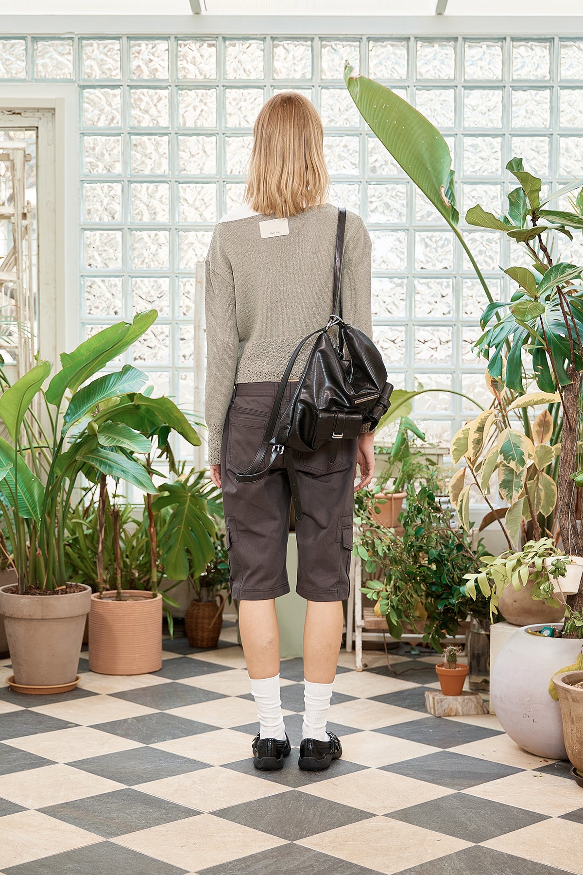 Matin Kim - For Lovers Punching Point Pullover (Olive) product image 8 | TRAB K-Fashion Australia