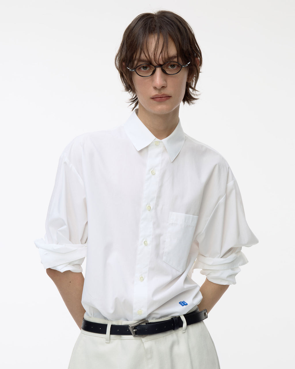 Ader Error - Sig; BL Tag shirt 01 (White) product image 15 | TRAB K-Fashion Australia