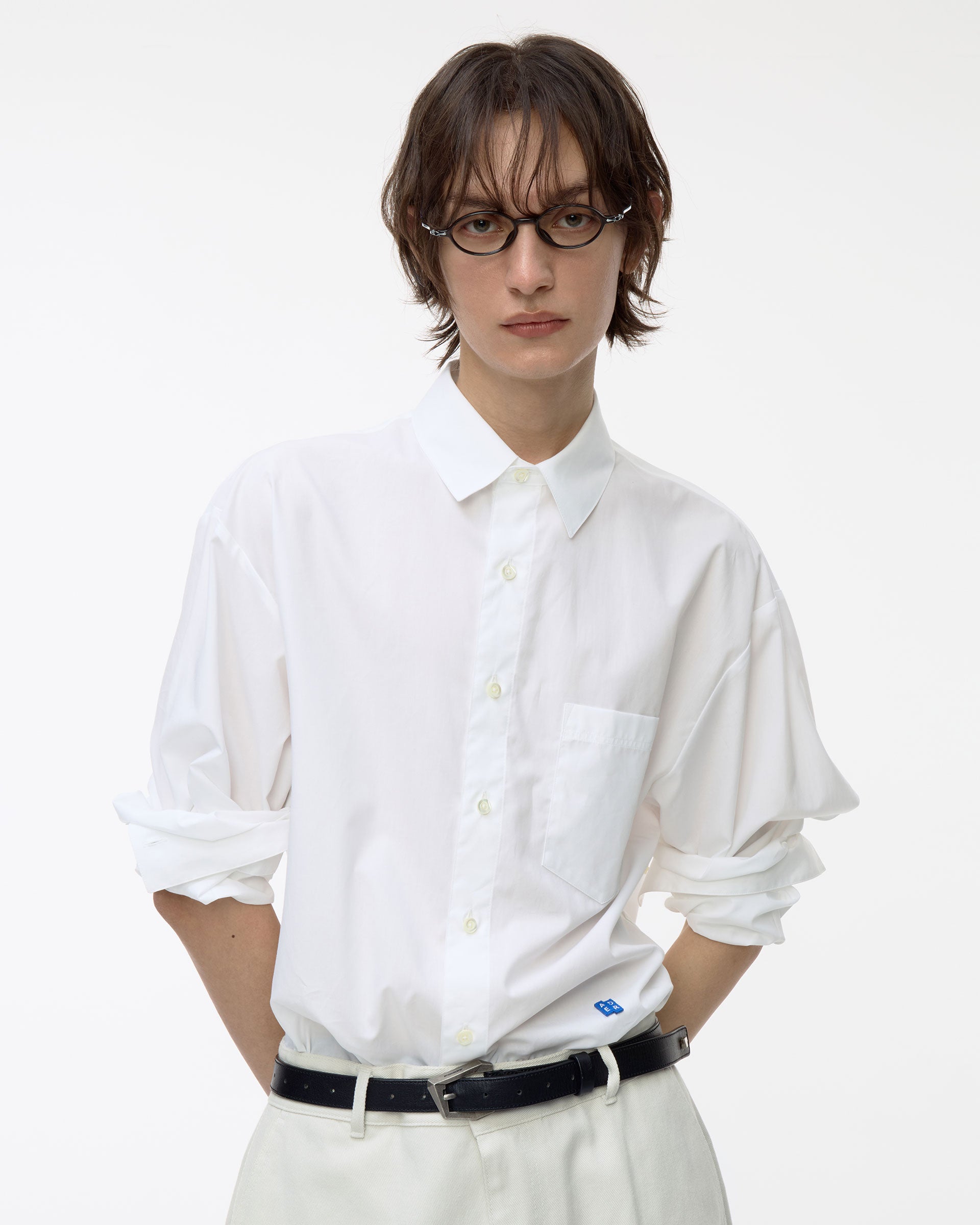 Ader Error - Sig; BL Tag shirt 01 (White) product image 15 | TRAB K-Fashion Australia