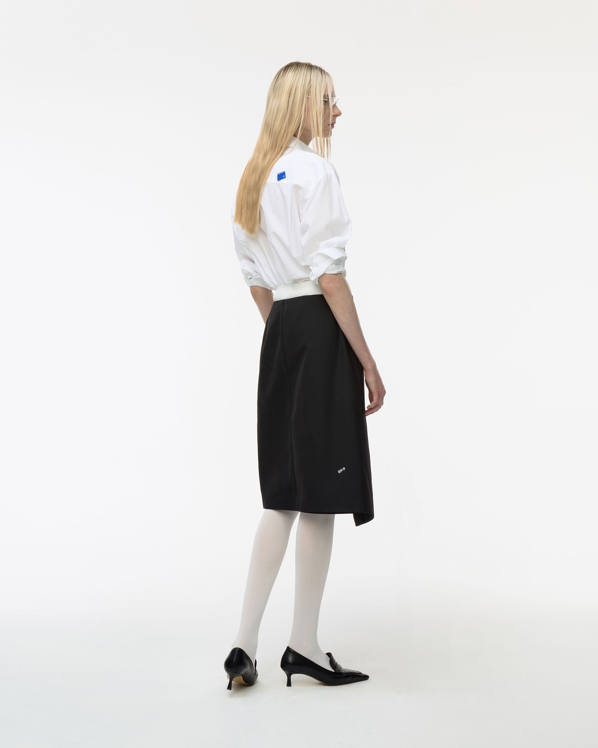 Ader Error - Sig; BL Tag shirt 01 (White) product image 2 | TRAB K-Fashion Australia