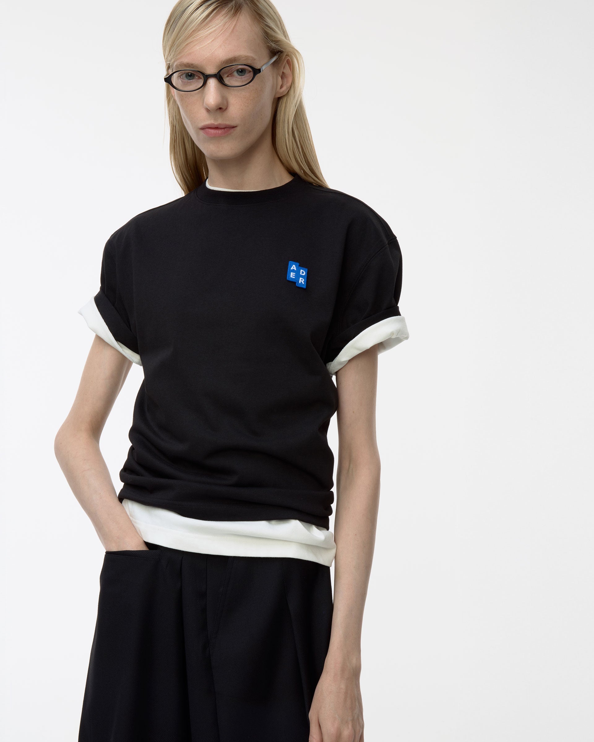 Ader Error - Sig; BL Tag t-shirt 01 (Noir) product image 3 | TRAB K-Fashion Australia