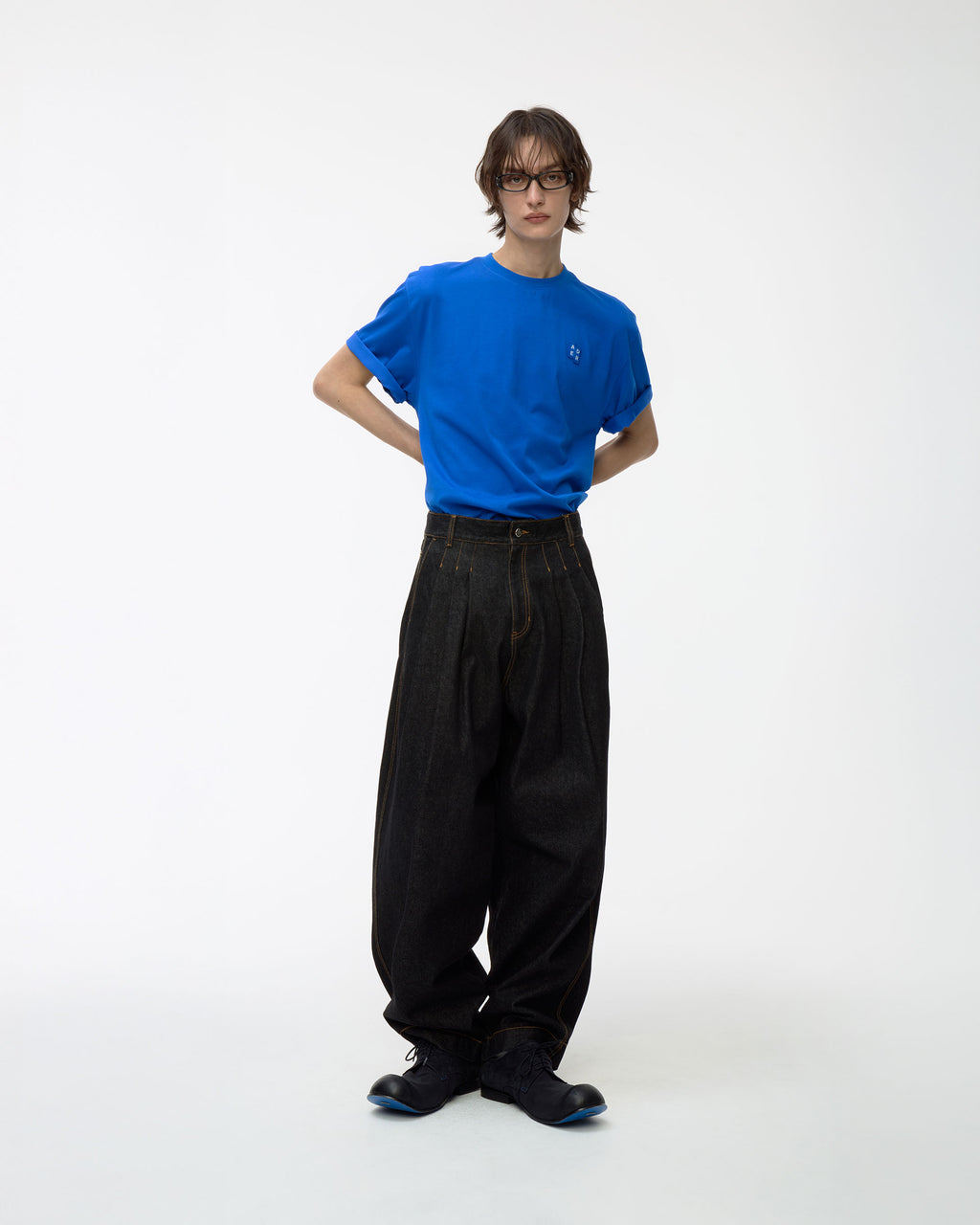 Ader Error - Sig; BL Tag t-shirt 01 (Blue) product image 9 | TRAB K-Fashion Australia