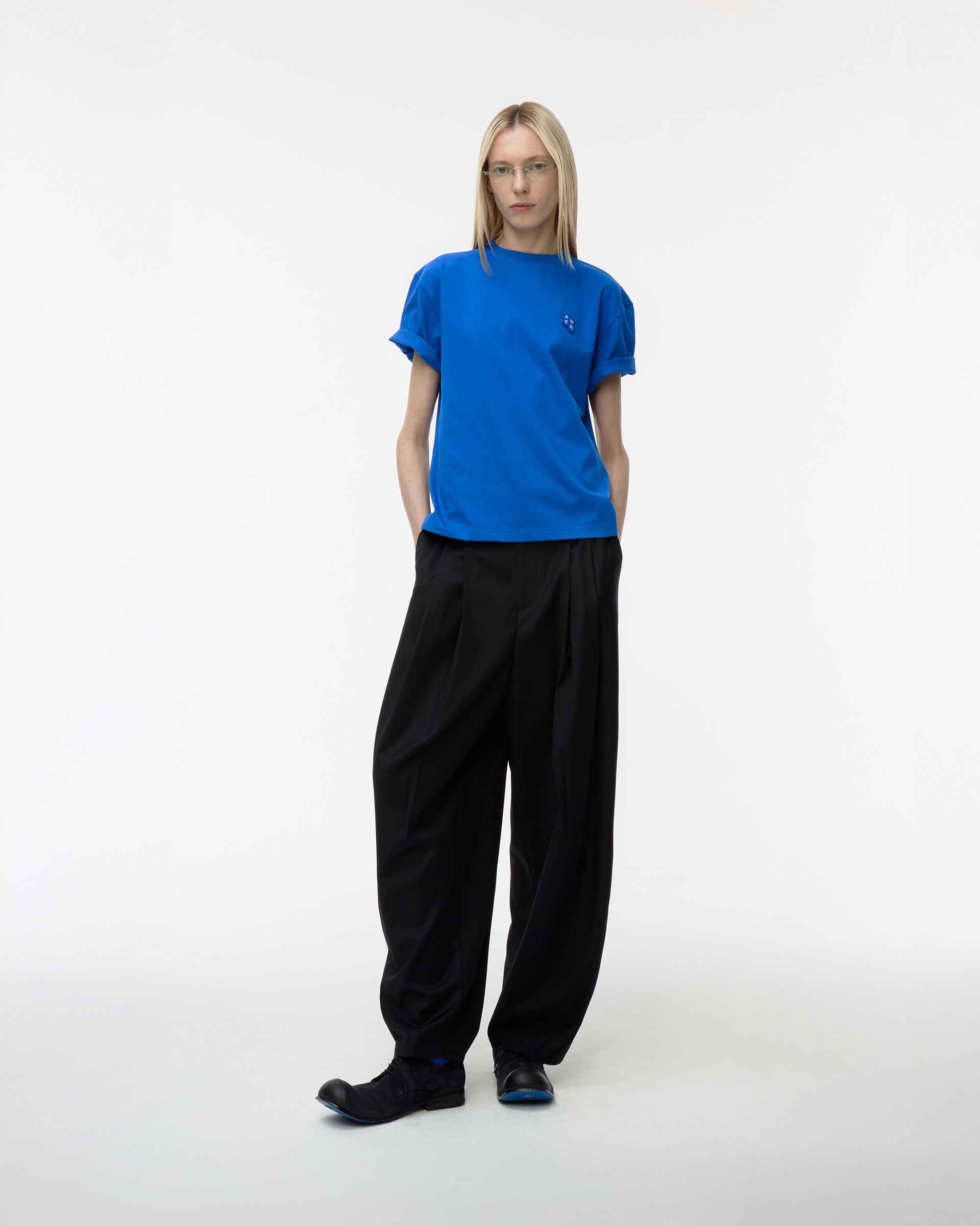 Ader Error - Sig; BL Tag t-shirt 01 (Blue) product image 1 | TRAB K-Fashion Australia
