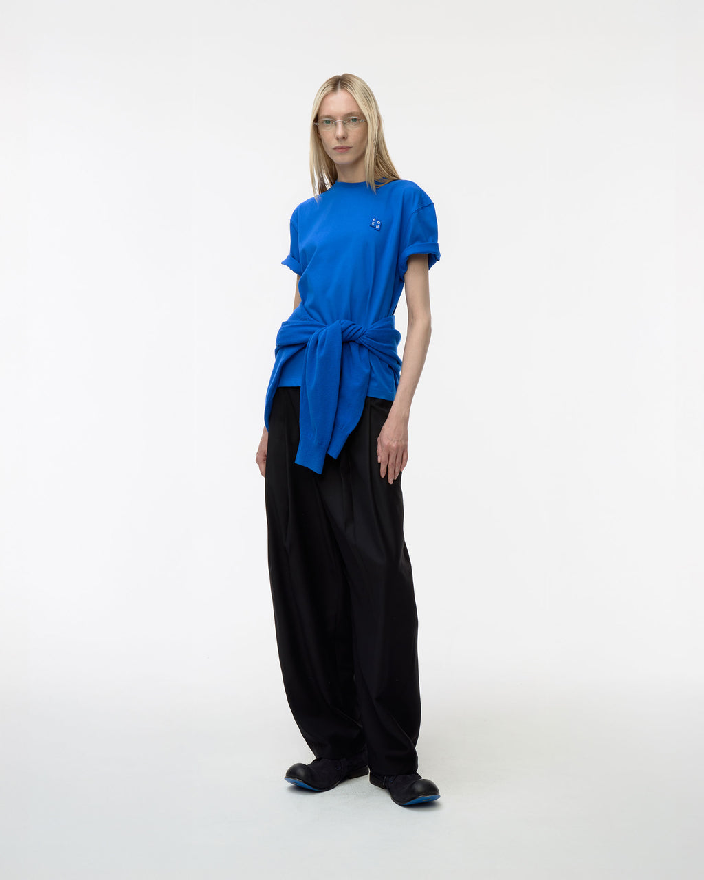 Ader Error - Sig; BL Tag t-shirt 01 (Blue) product image 2 | TRAB K-Fashion Australia
