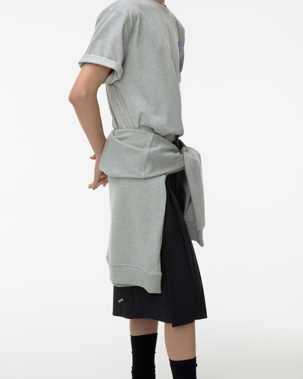 Ader Error - Sig; BL Tag t-shirt 01 (Grey) product image 12 | TRAB K-Fashion Australia