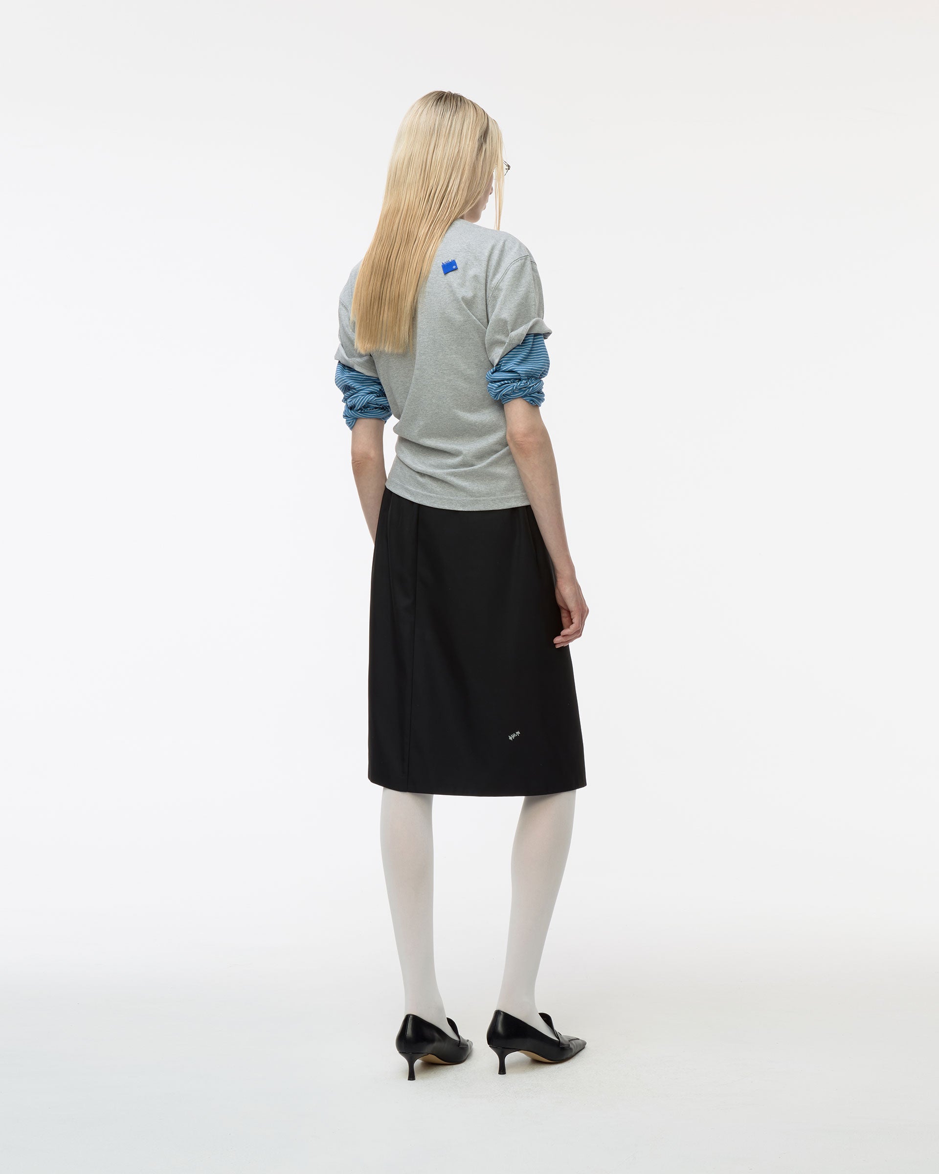 Ader Error - Sig; BL Tag t-shirt 01 (Grey) product image 2 | TRAB K-Fashion Australia