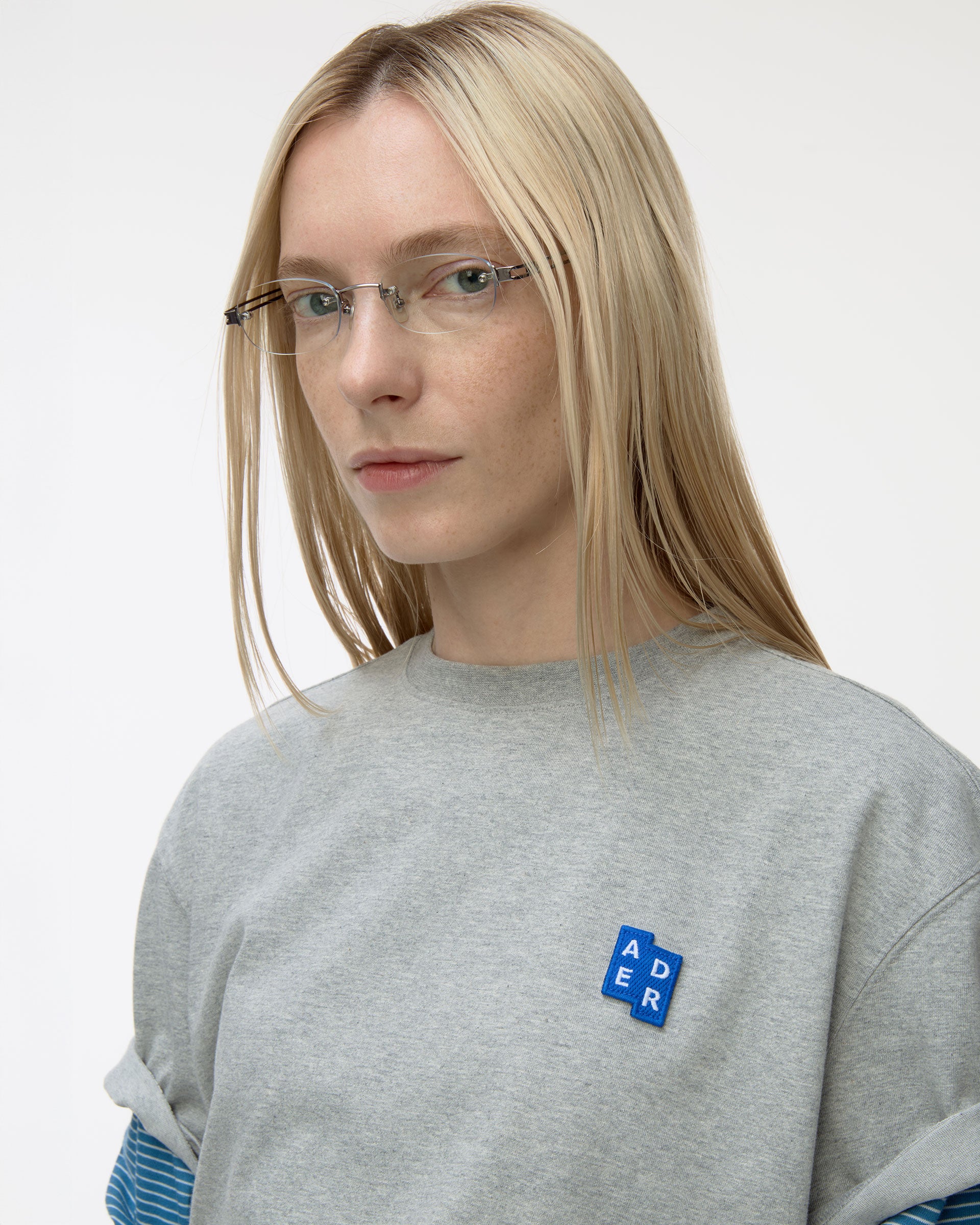 Ader Error - Sig; BL Tag t-shirt 01 (Grey) product image 3 | TRAB K-Fashion Australia