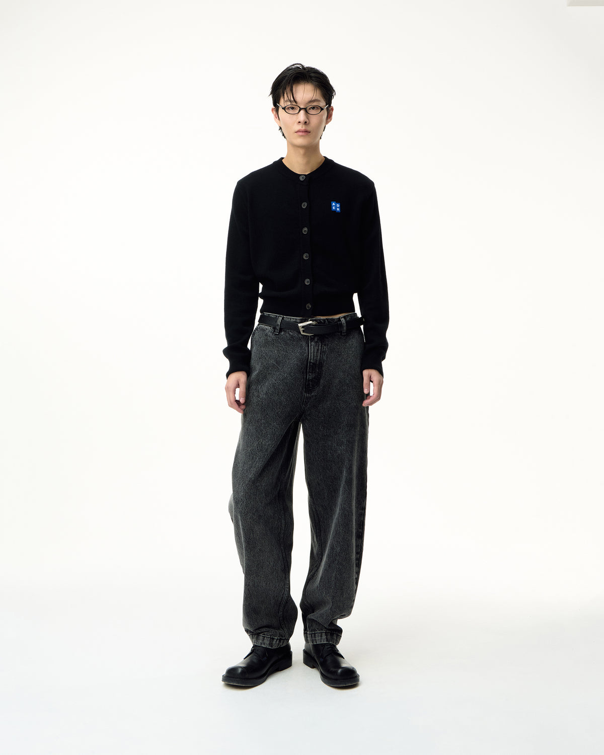 Ader Error - Sig; SV Tag jeans 03<br> (Noir) product image 1 | TRAB K-Fashion Australia