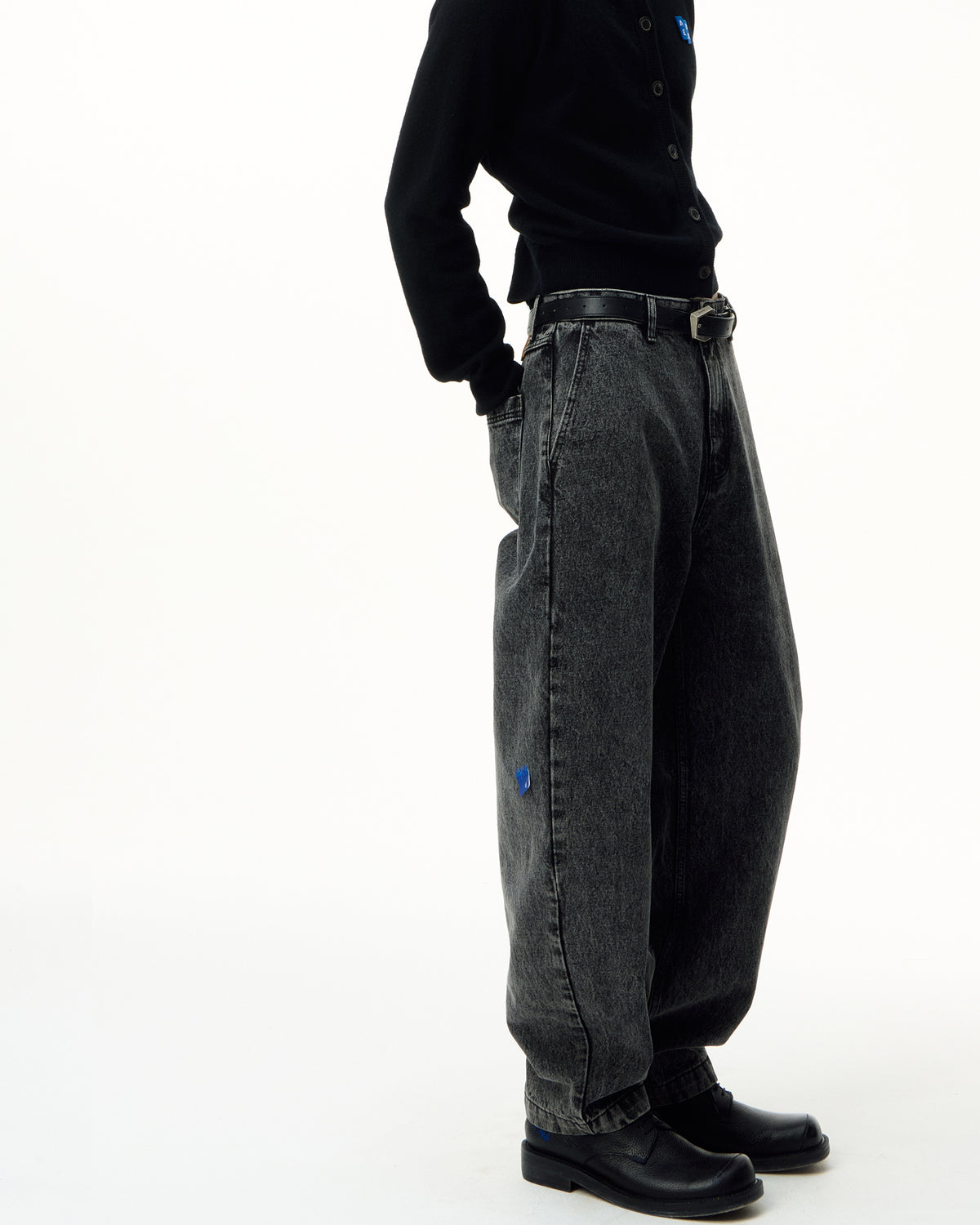 Ader Error - Sig; SV Tag jeans 03<br> (Noir) product image 4 | TRAB K-Fashion Australia