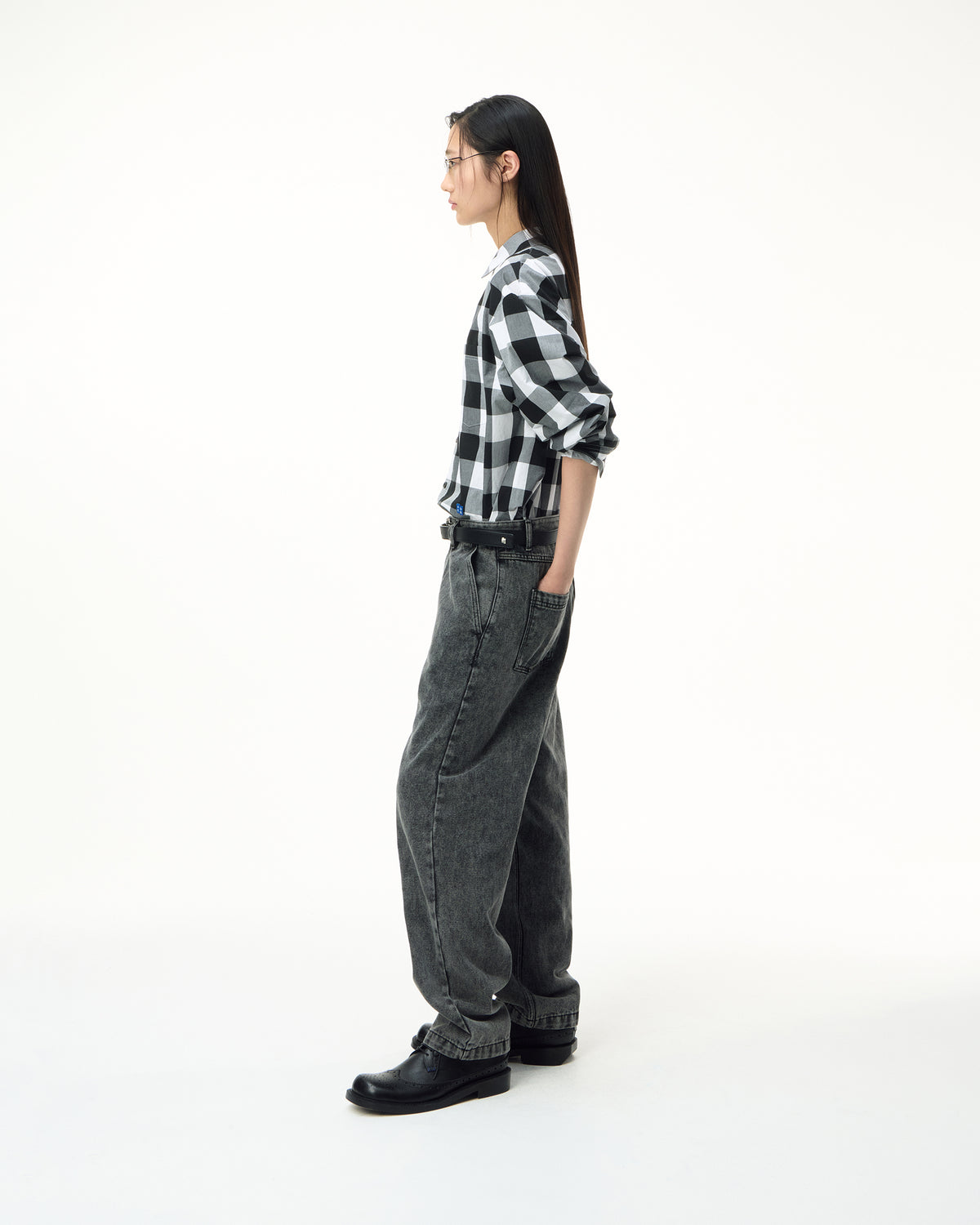 Ader Error - Sig; SV Tag jeans 03<br> (Noir) product image 8 | TRAB K-Fashion Australia