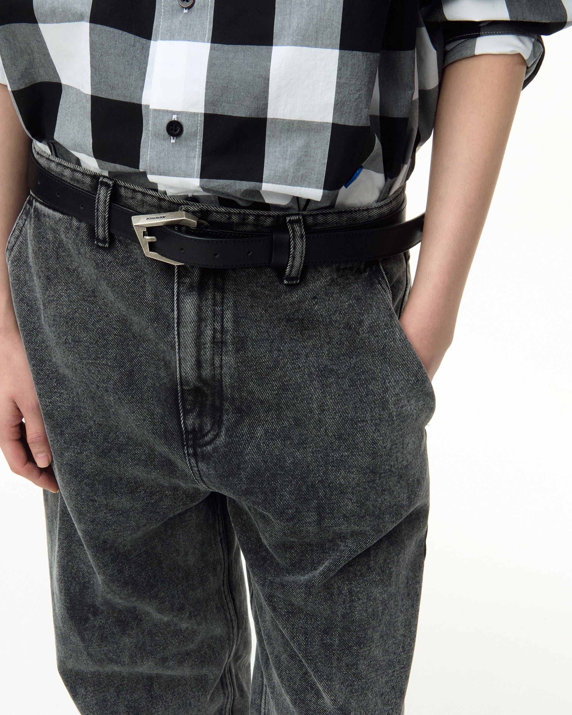 Ader Error - Sig; SV Tag jeans 03 (Noir) product image 5 | TRAB K-Fashion Australia
