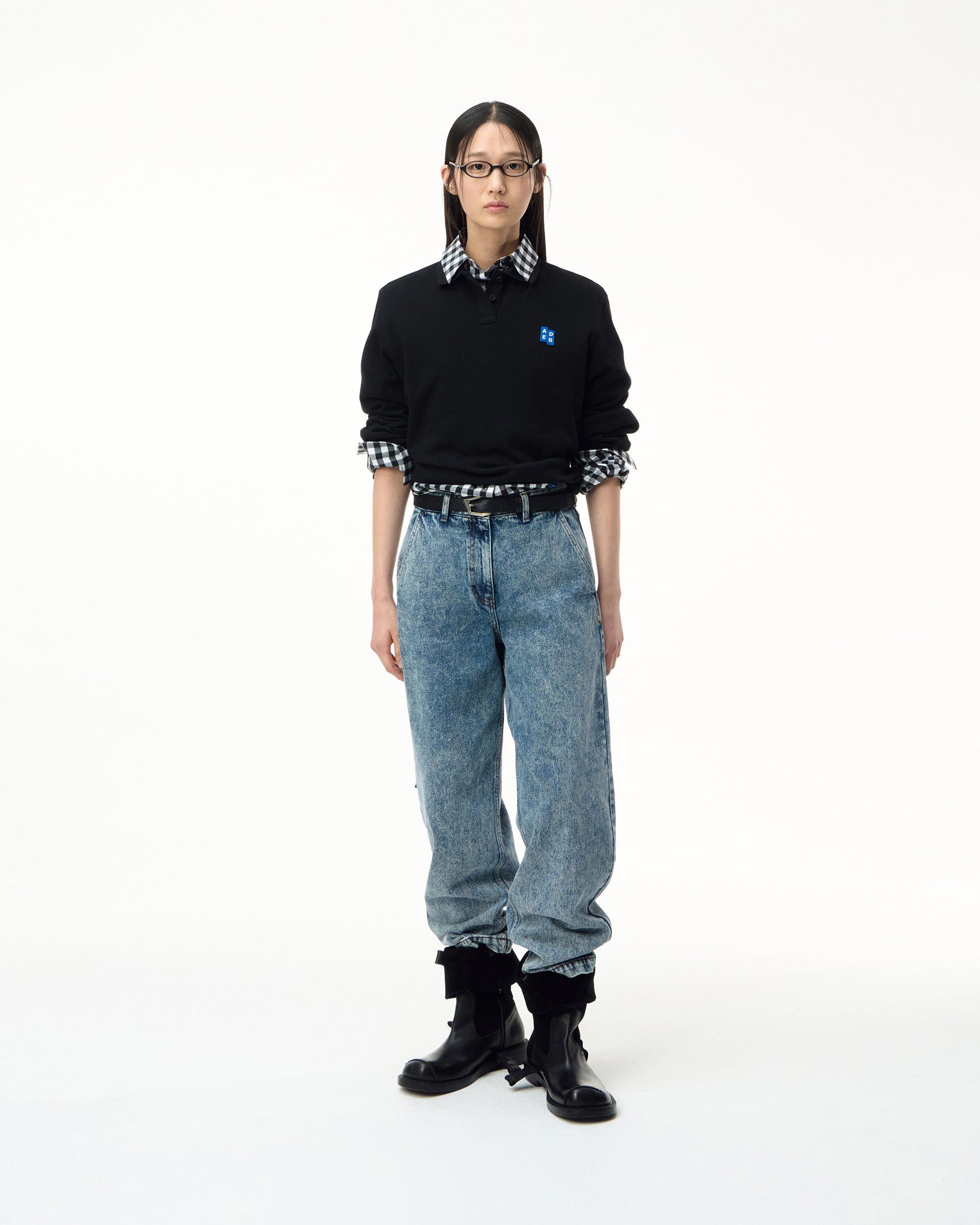 Ader Error - Sig; SV Tag jeans 03 (Blue) product image 1 | TRAB K-Fashion Australia