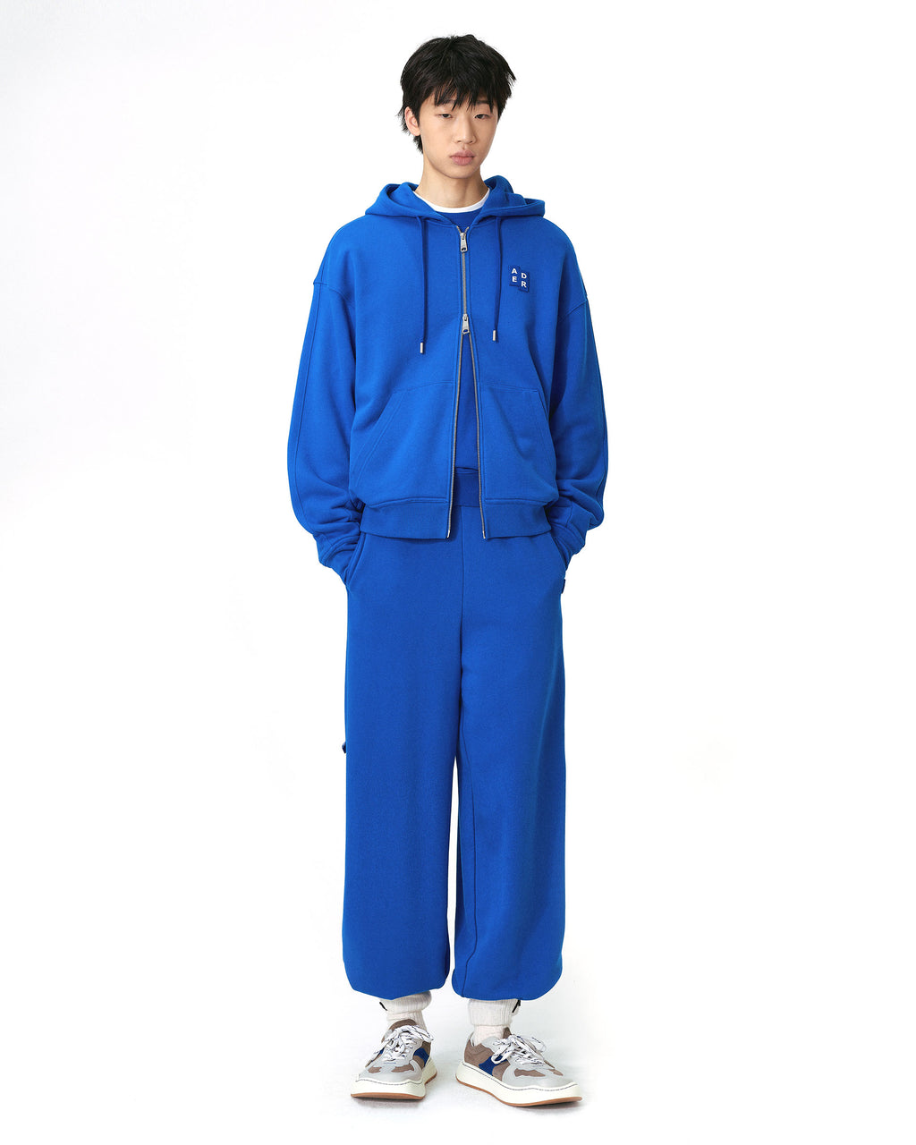 Ader Error - Sig; BL Tag hoodie zip-up 02 (Blue) product image 14 | TRAB K-Fashion Australia