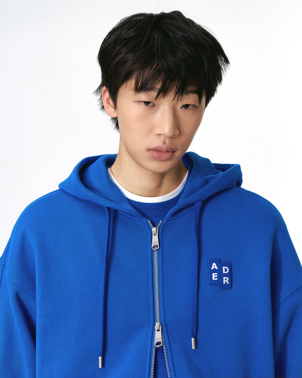 Ader Error - Sig; BL Tag hoodie zip-up 02 (Blue) product image 15 | TRAB K-Fashion Australia