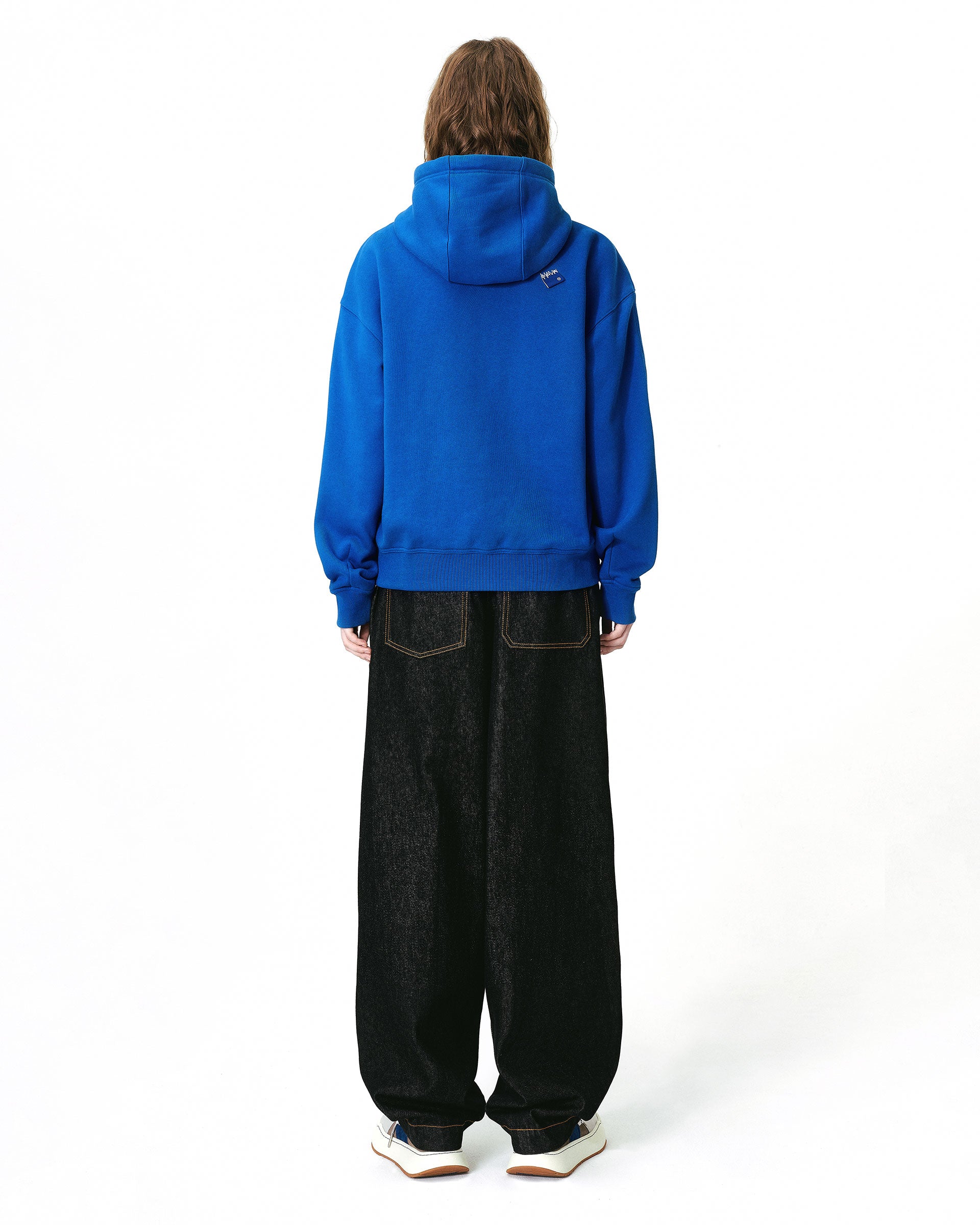 Ader Error - Sig; BL Tag hoodie zip-up 02 (Blue) product image 4 | TRAB K-Fashion Australia