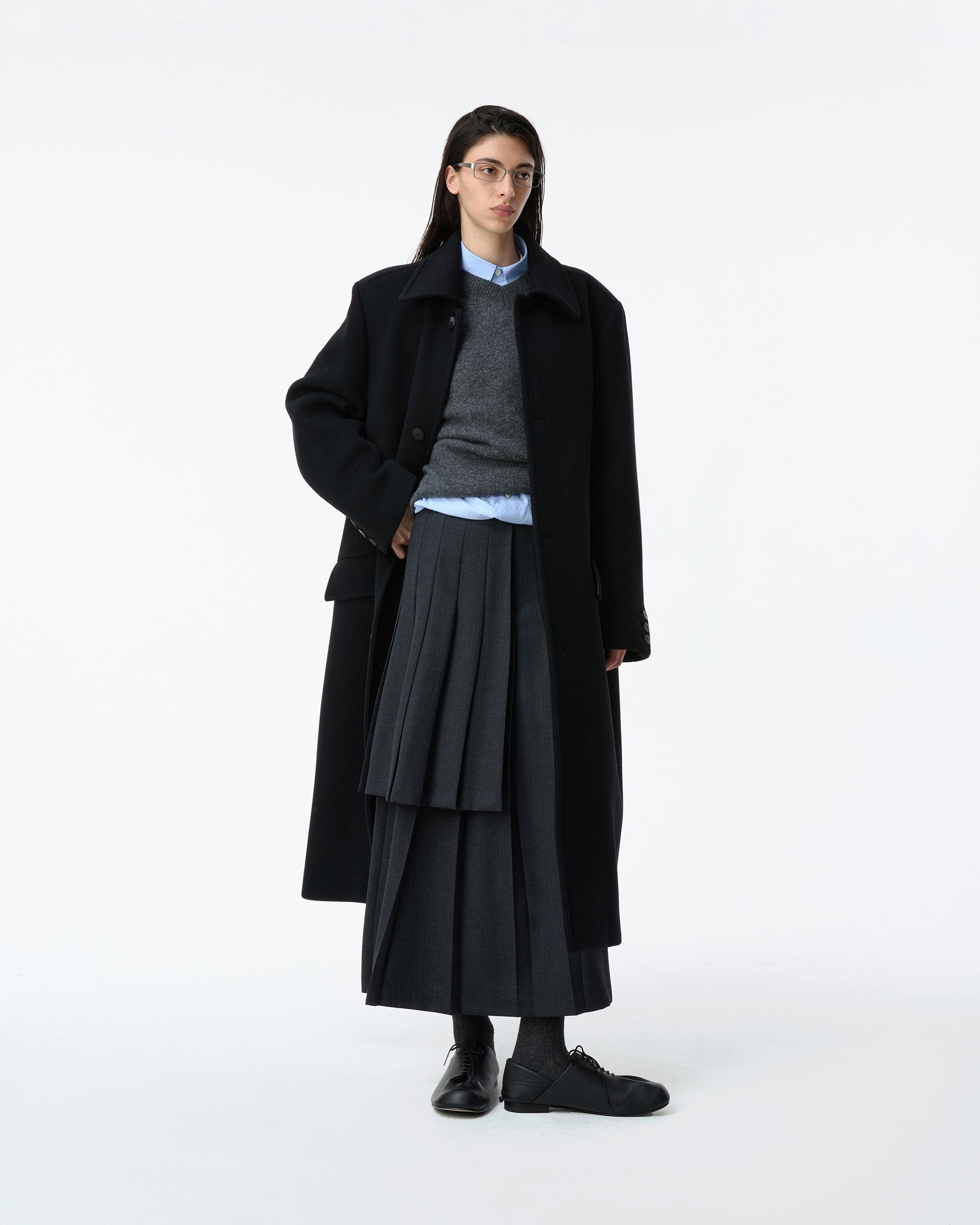 Ader Error - Sig; BK Tag coat 01 (Noir) product image 1 | TRAB K-Fashion Australia