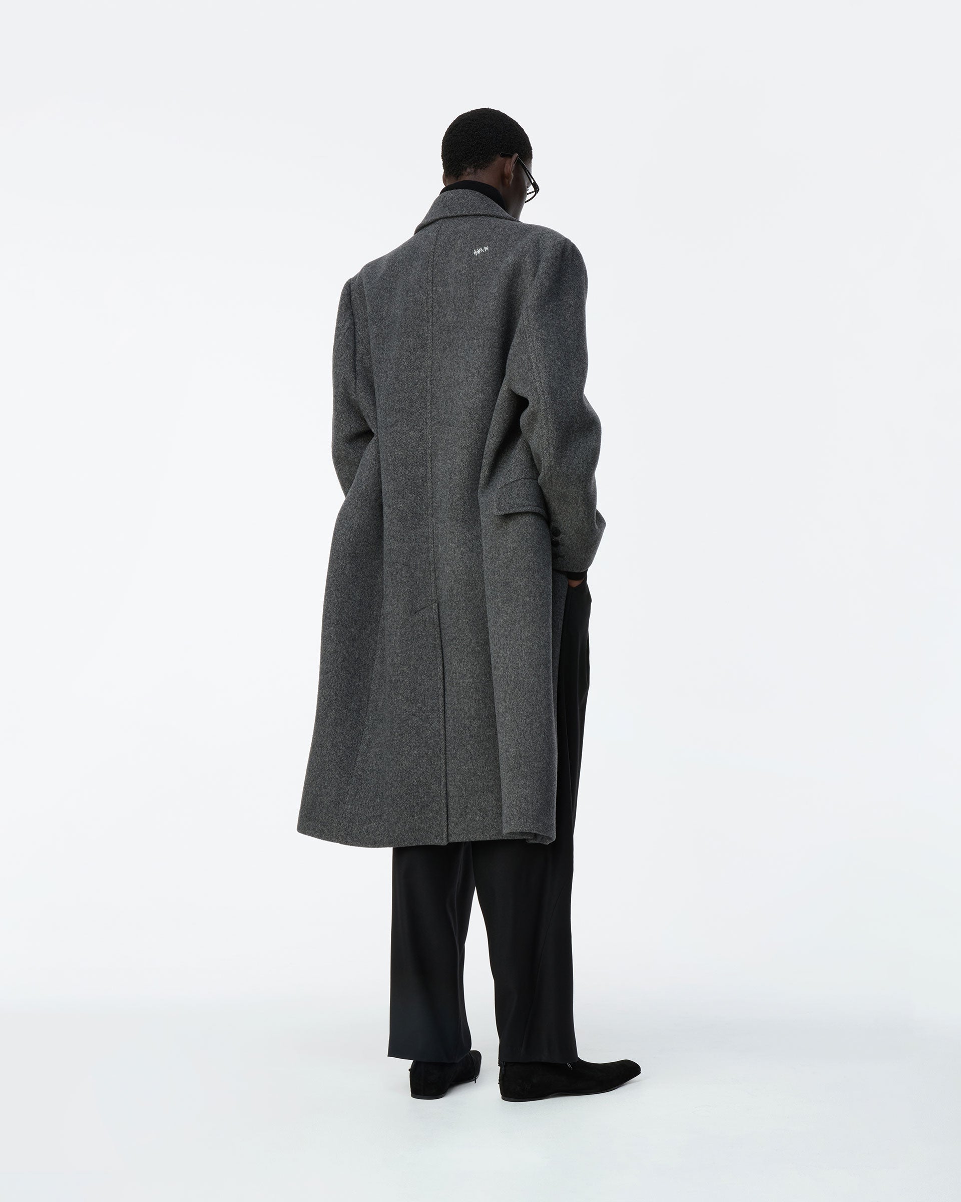 Ader Error - Sig; BK Tag coat 01 (Charcoal) product image 2 | TRAB K-Fashion Australia
