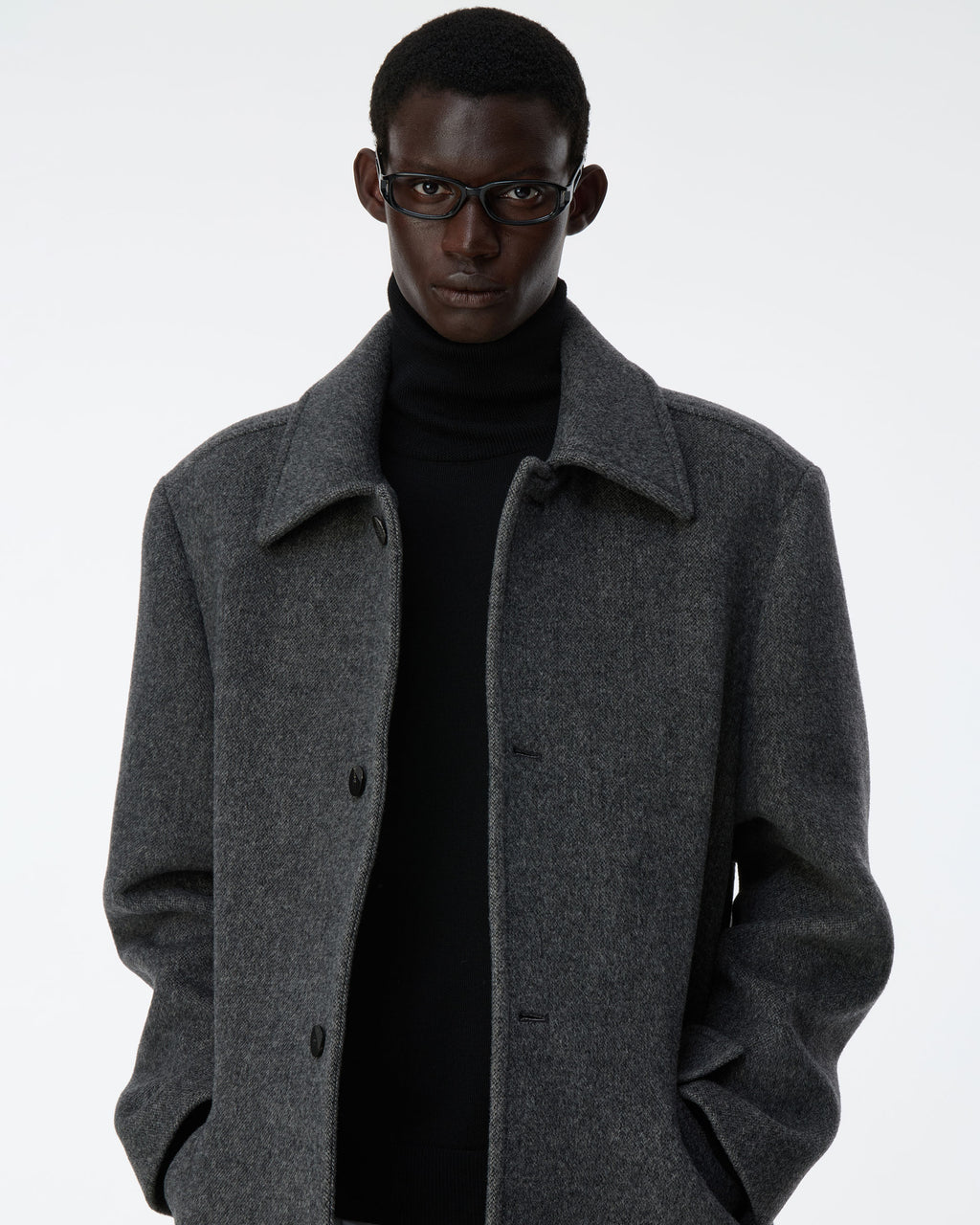 Ader Error - Sig; BK Tag coat 01 (Charcoal) product image 3 | TRAB K-Fashion Australia