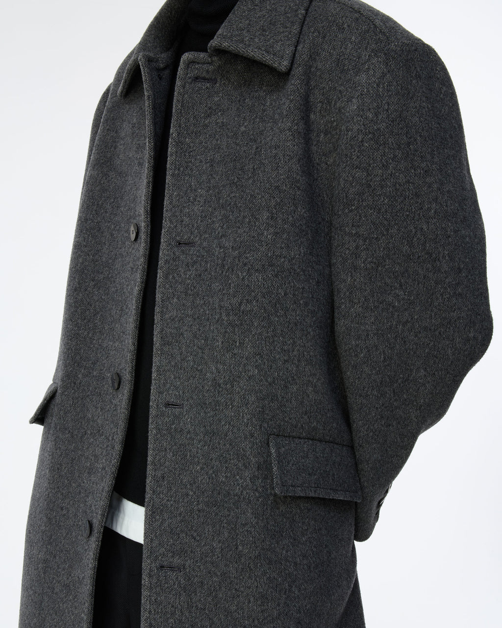 Ader Error - Sig; BK Tag coat 01 (Charcoal) product image 4 | TRAB K-Fashion Australia