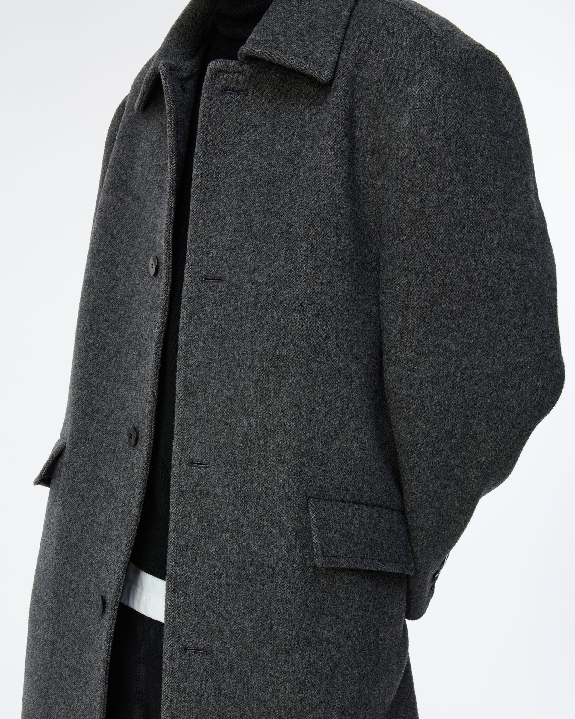 Ader Error - Sig; BK Tag coat 01 (Charcoal) product image 4 | TRAB K-Fashion Australia