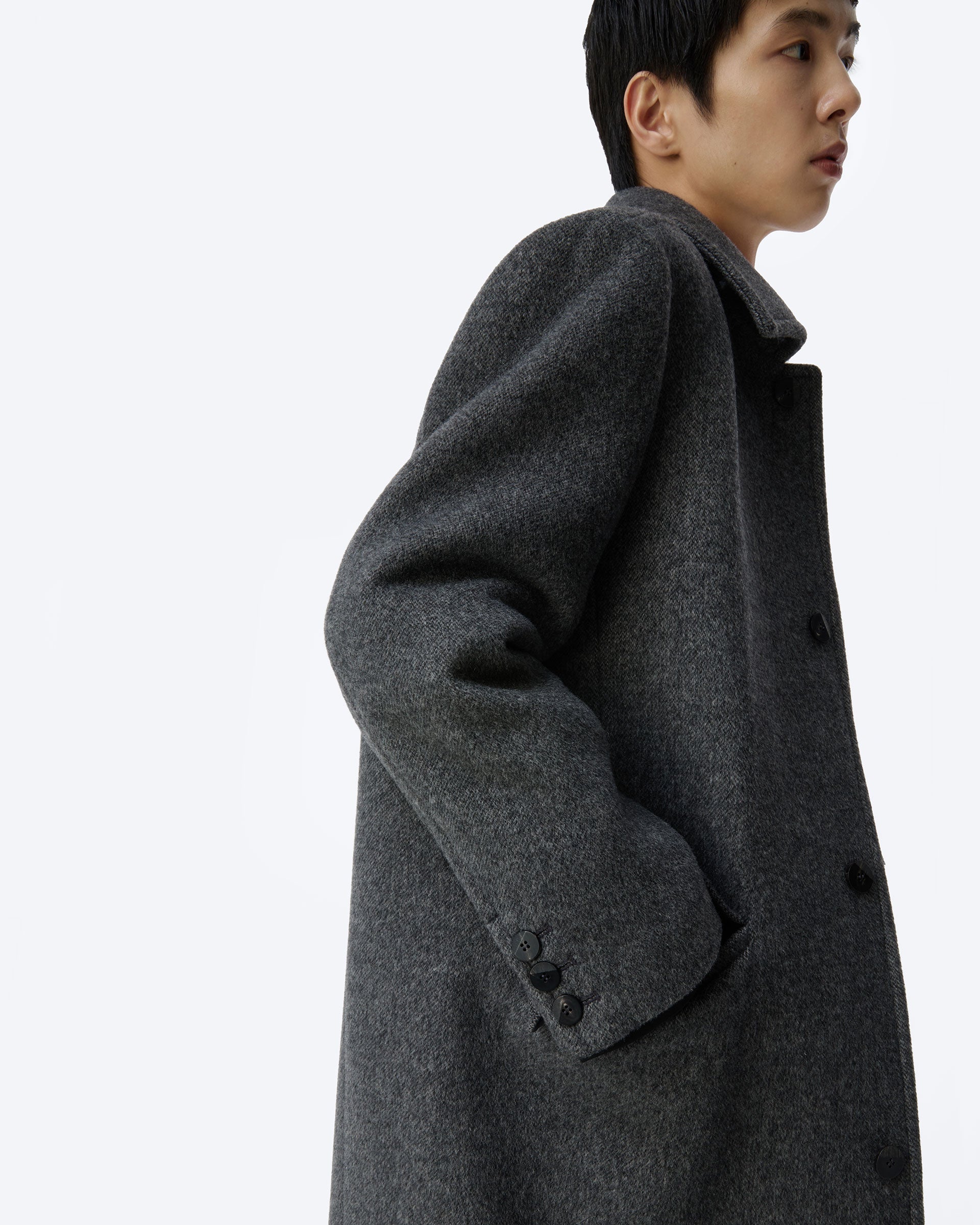 Ader Error - Sig; BK Tag coat 01 (Charcoal) product image 6 | TRAB K-Fashion Australia