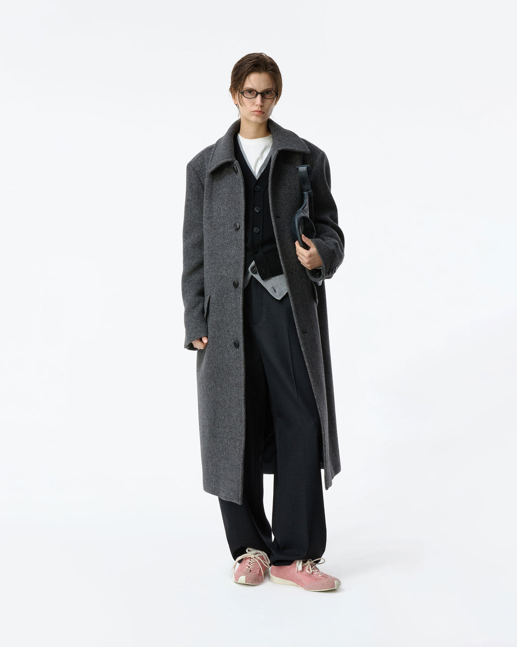 Ader Error - Sig; BK Tag coat 01 (Charcoal) product image 7 | TRAB K-Fashion Australia