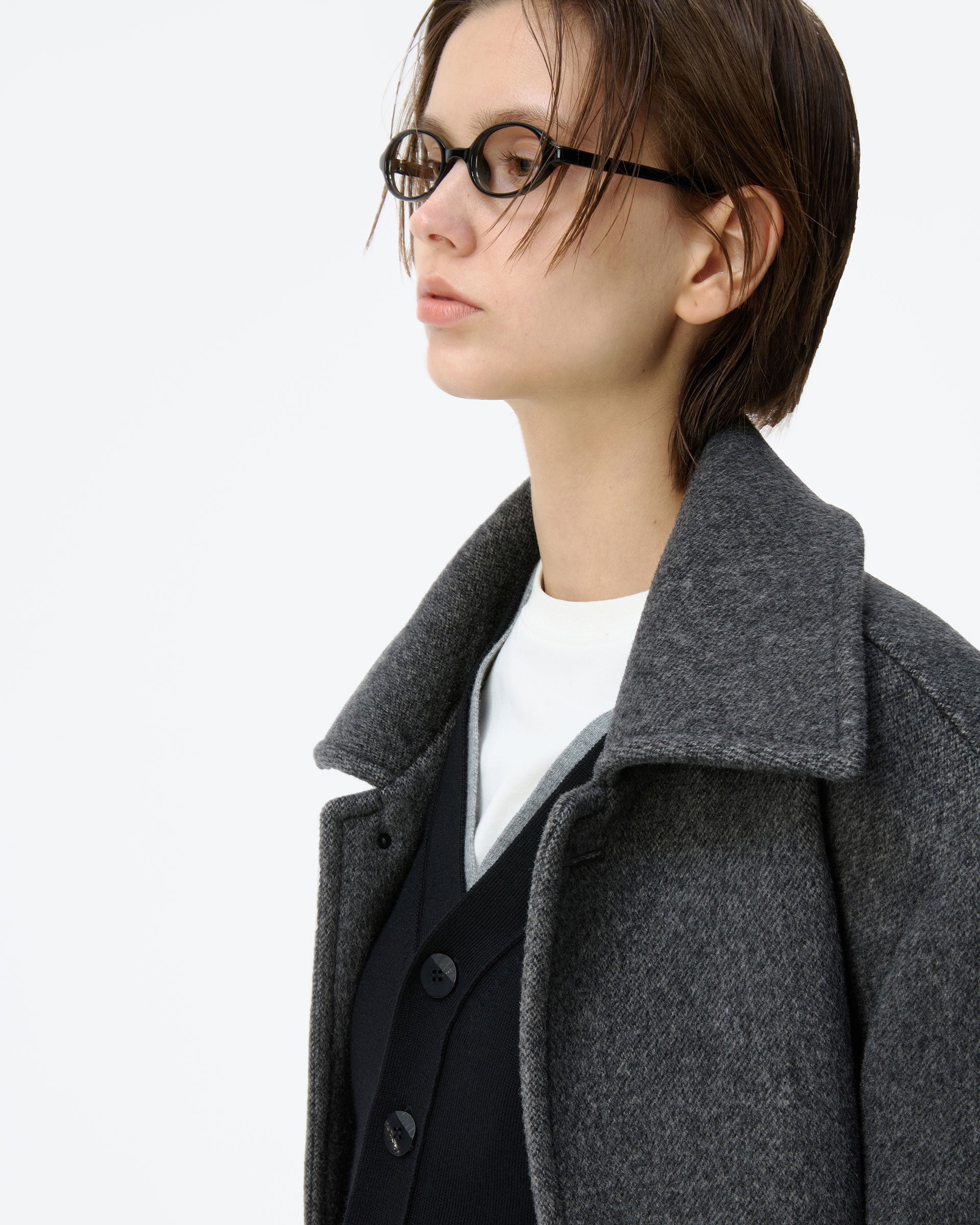 Ader Error - Sig; BK Tag coat 01 (Charcoal) product image 3 | TRAB K-Fashion Australia