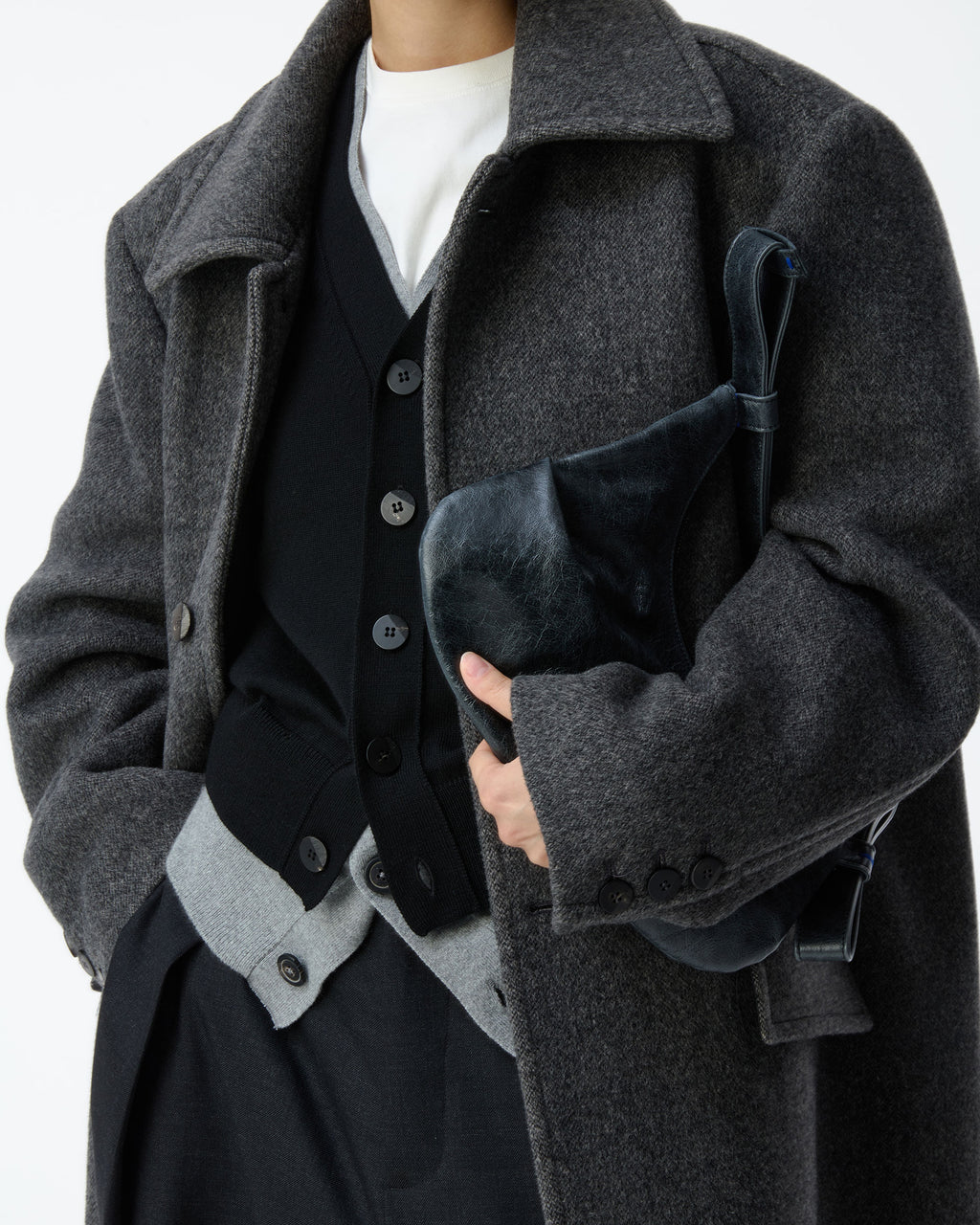 Ader Error - Sig; BK Tag coat 01 (Charcoal) product image 10 | TRAB K-Fashion Australia