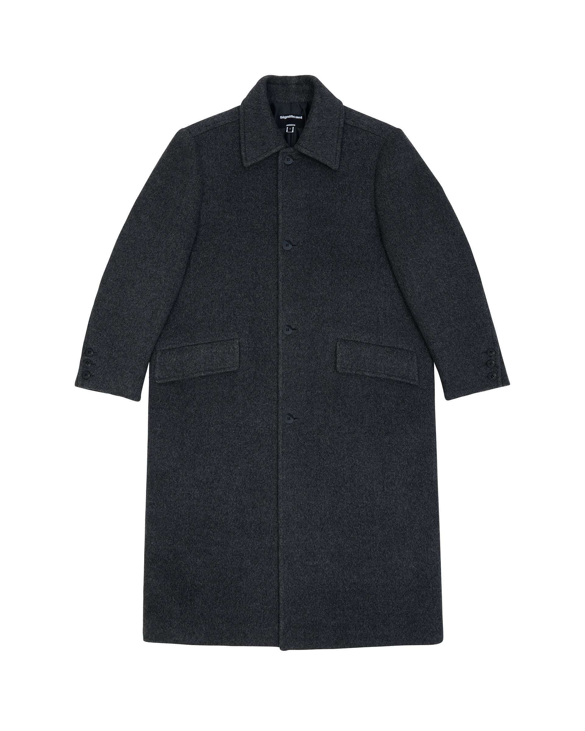Ader Error - Sig; BK Tag coat 01 (Charcoal) product image 9 | TRAB K-Fashion Australia
