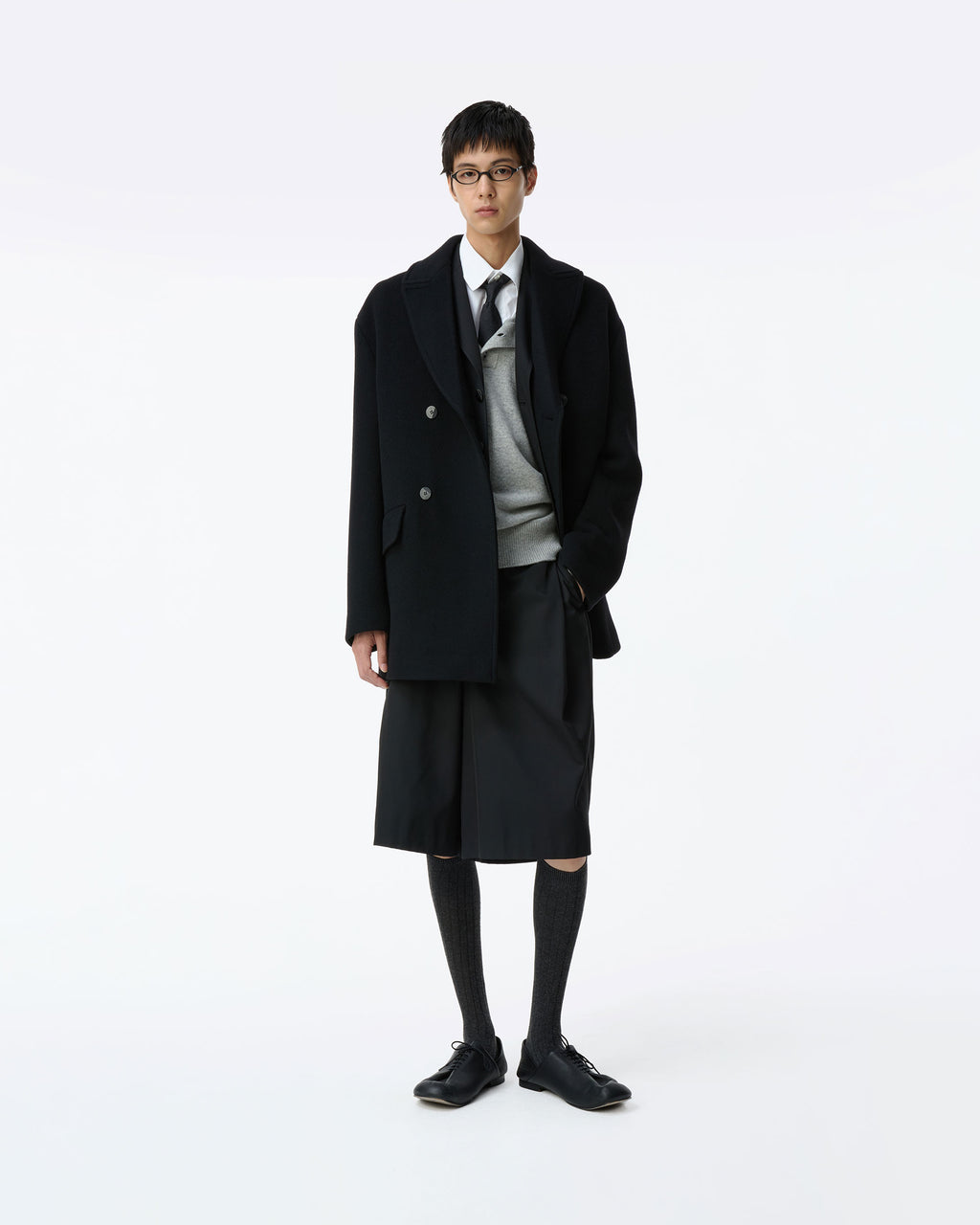 Ader Error - Sig; BK Tag coat 02 (Noir) product image 4 | TRAB K-Fashion Australia