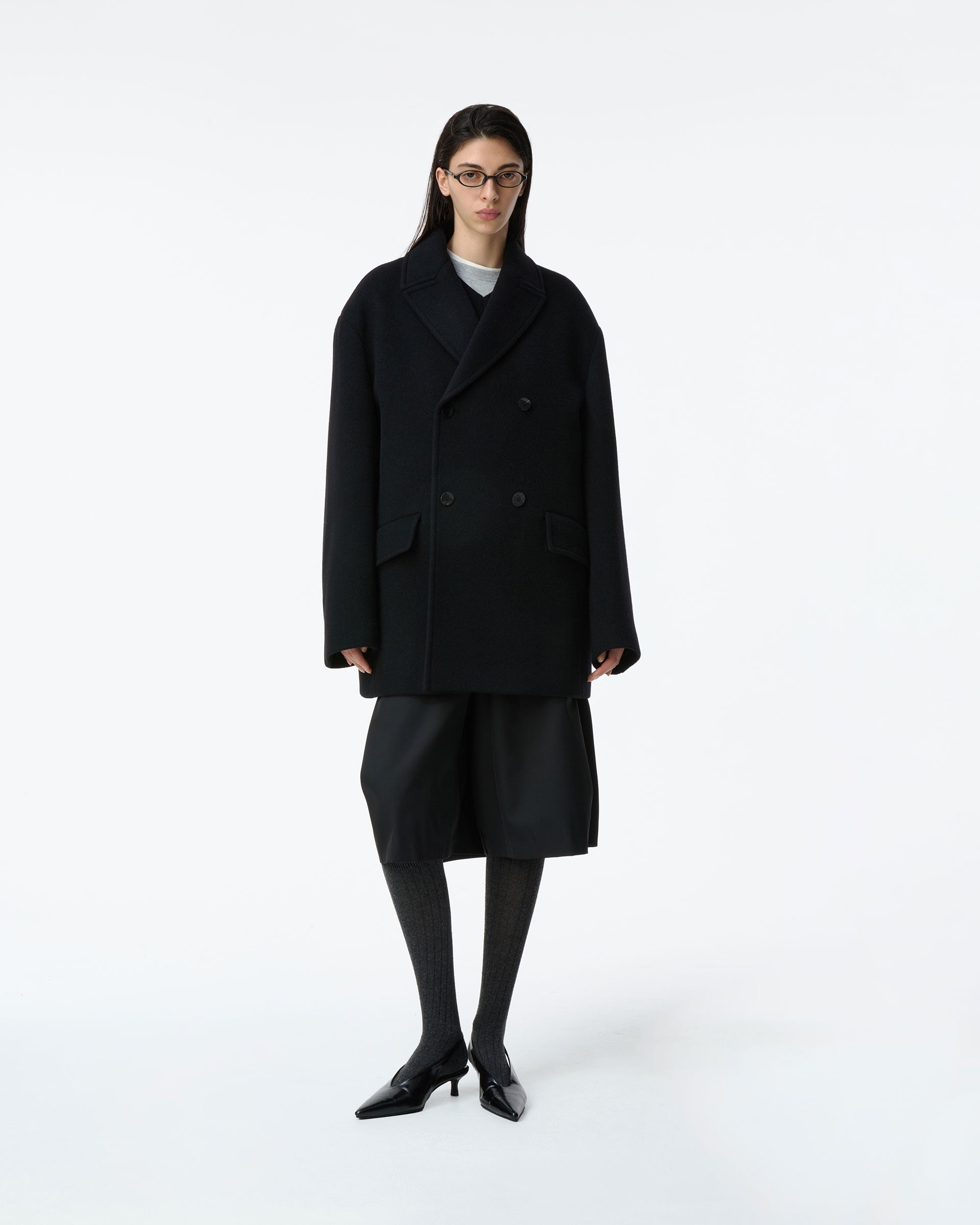 Ader Error - Sig; BK Tag coat 02 (Noir) product image 1 | TRAB K-Fashion Australia