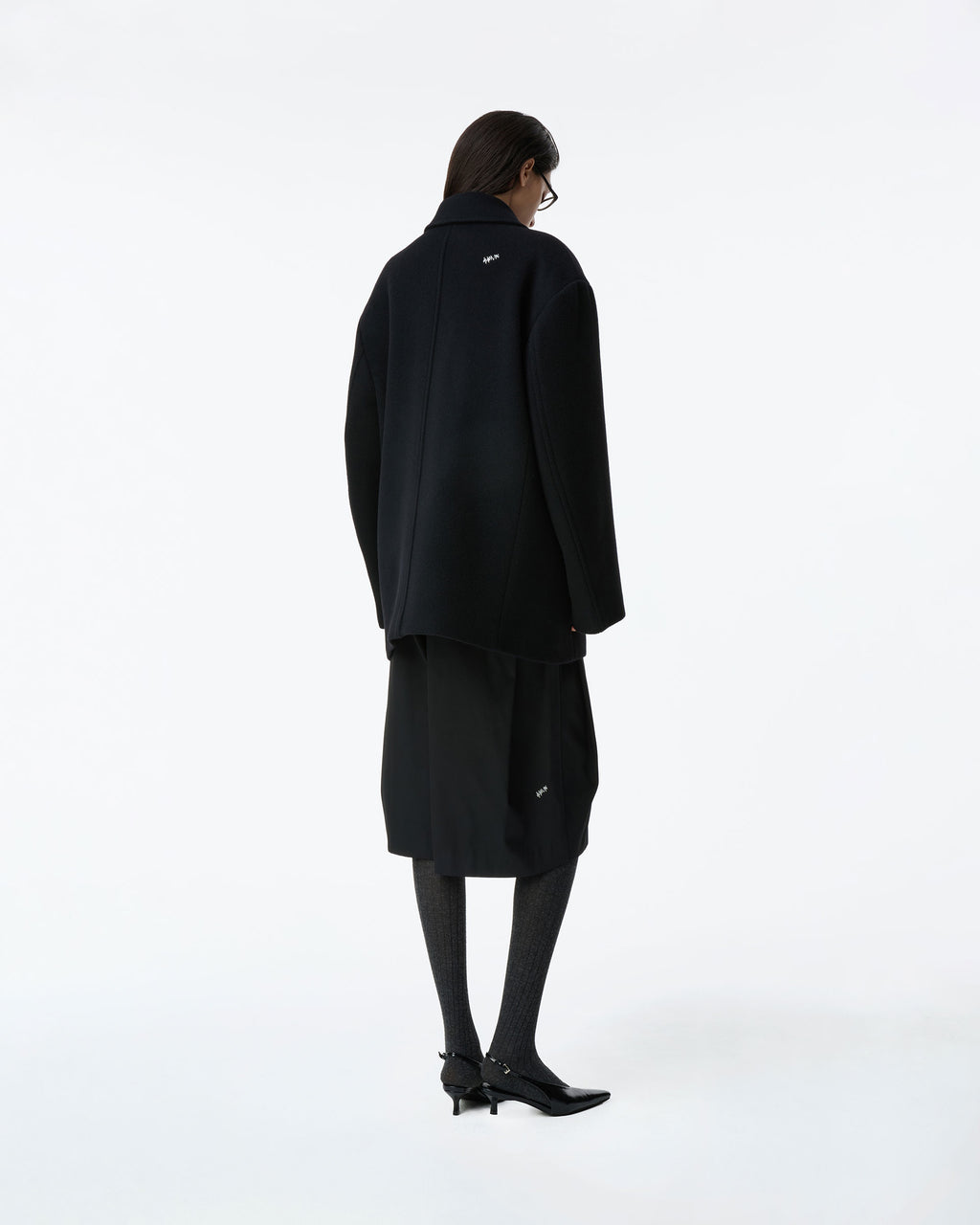 Ader Error - Sig; BK Tag coat 02 (Noir) product image 2 | TRAB K-Fashion Australia