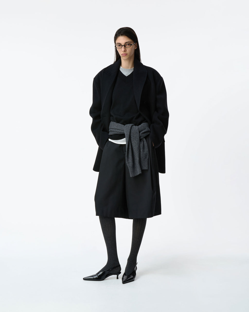 Ader Error - Sig; BK Tag coat 02 (Noir) product image 3 | TRAB K-Fashion Australia