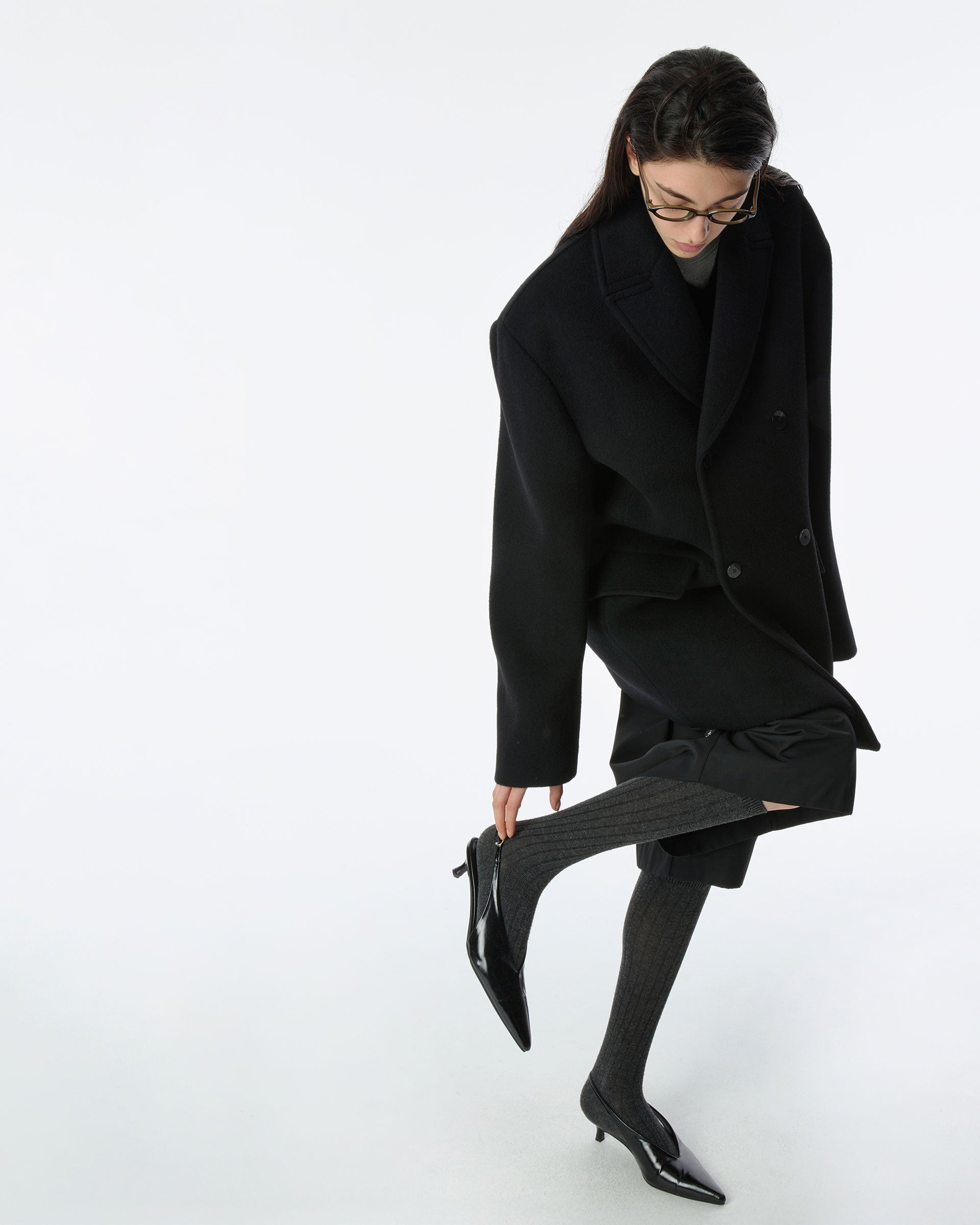 Ader Error - Sig; BK Tag coat 02 (Noir) product image 4 | TRAB K-Fashion Australia