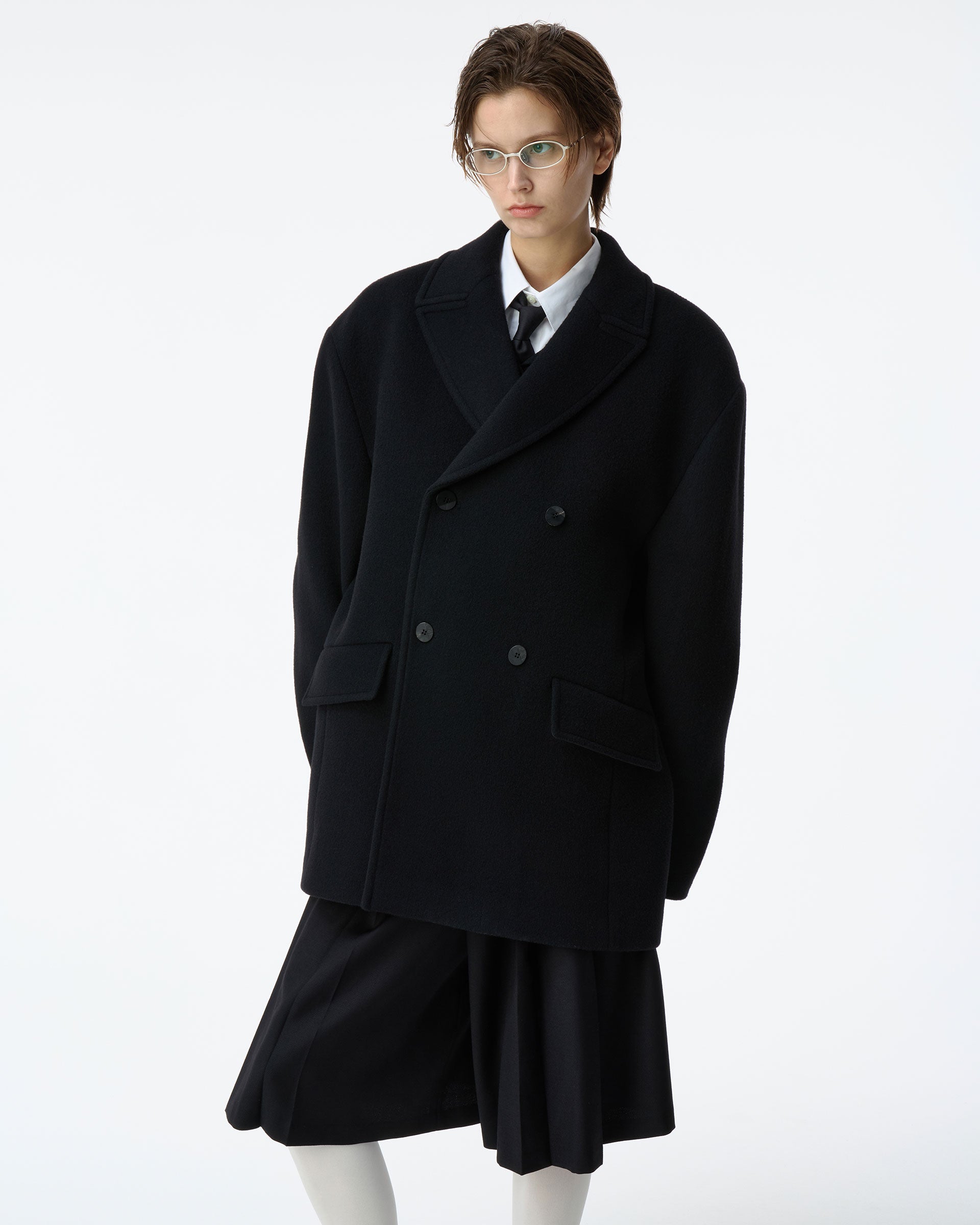 Ader Error - Sig; BK Tag coat 02 (Noir) product image 6 | TRAB K-Fashion Australia