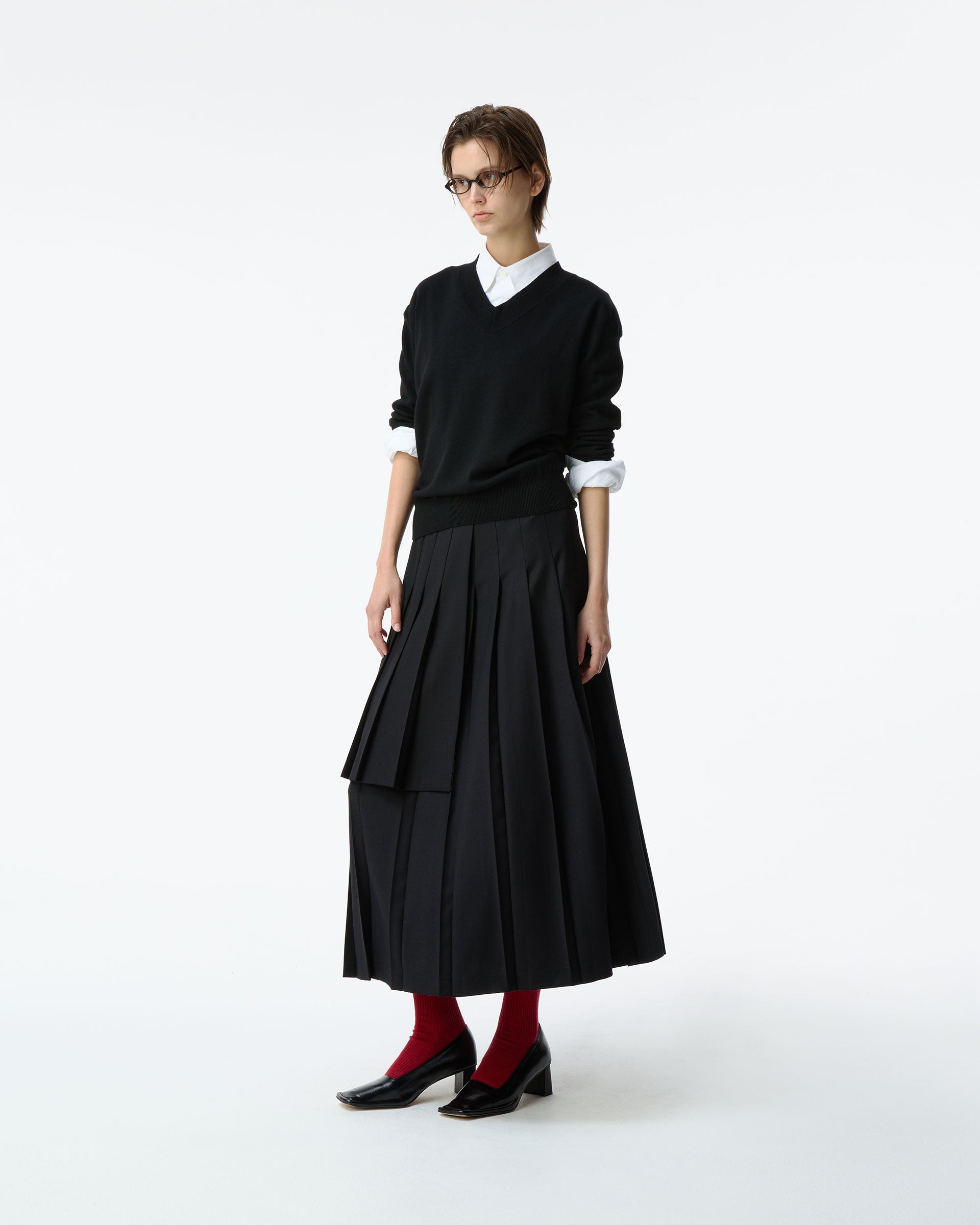 Ader Error - Sig; BK Tag skirt 02 (Noir) product image 1 | TRAB K-Fashion Australia