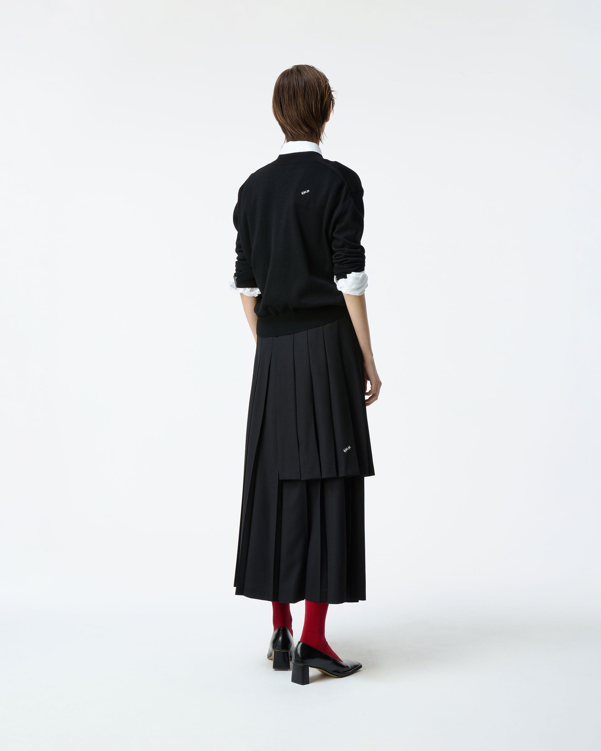 Ader Error - Sig; BK Tag skirt 02 (Noir) product image 2 | TRAB K-Fashion Australia