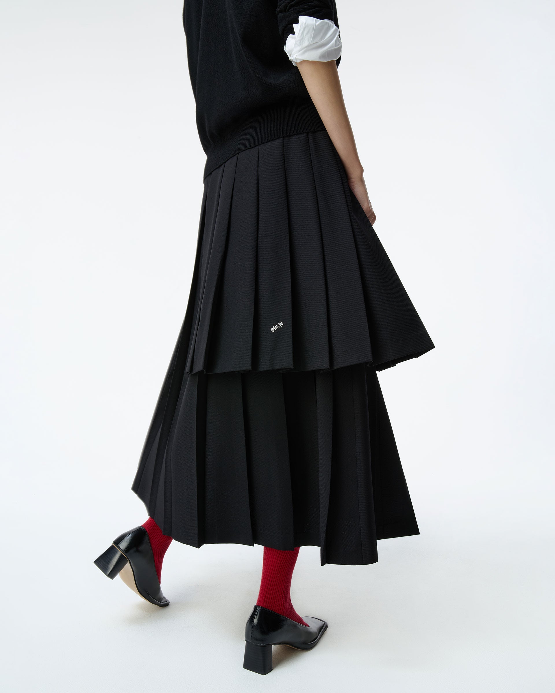 Ader Error - Sig; BK Tag skirt 02 (Noir) product image 4 | TRAB K-Fashion Australia