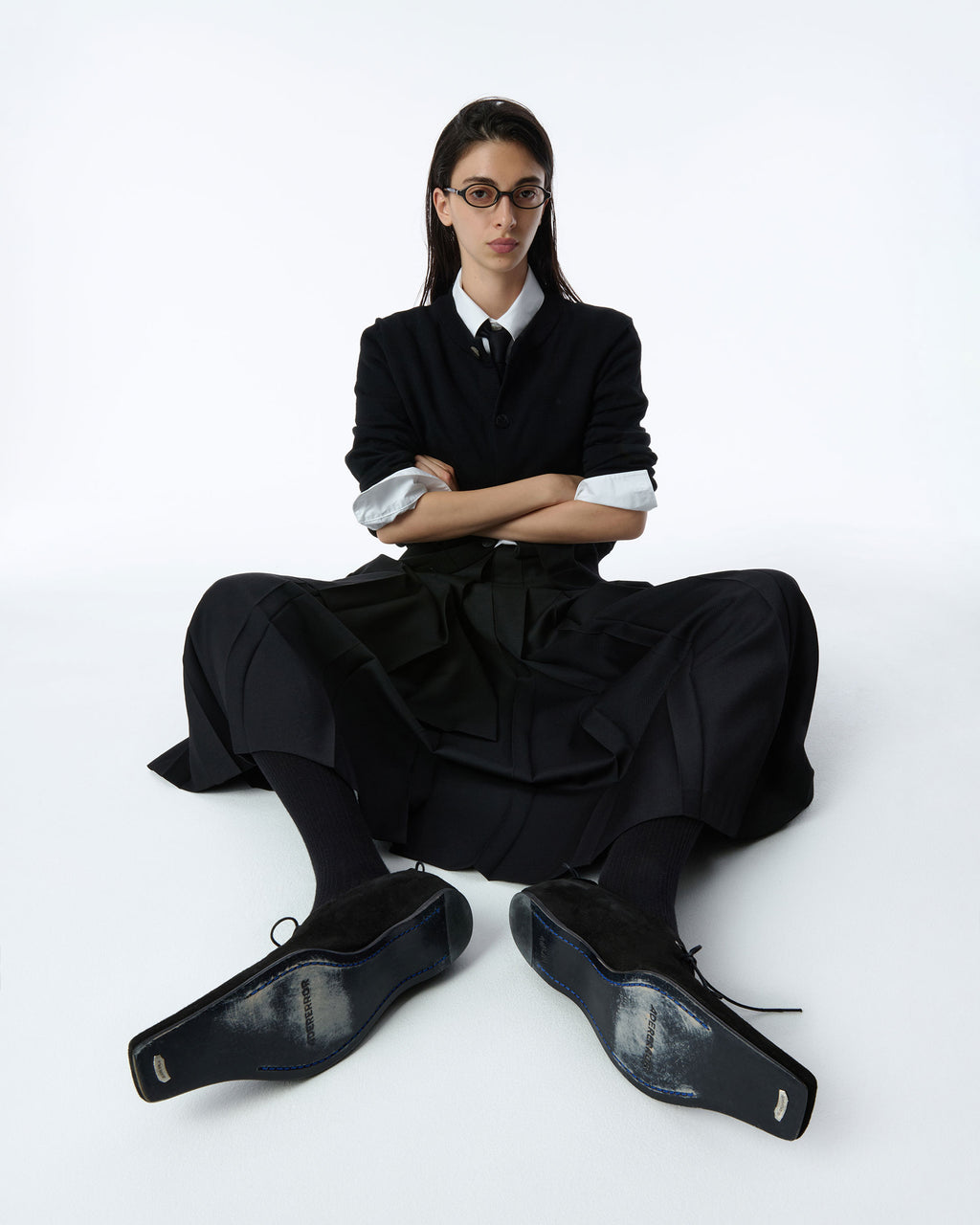 Ader Error - Sig; BK Tag skirt 02 (Noir) product image 7 | TRAB K-Fashion Australia