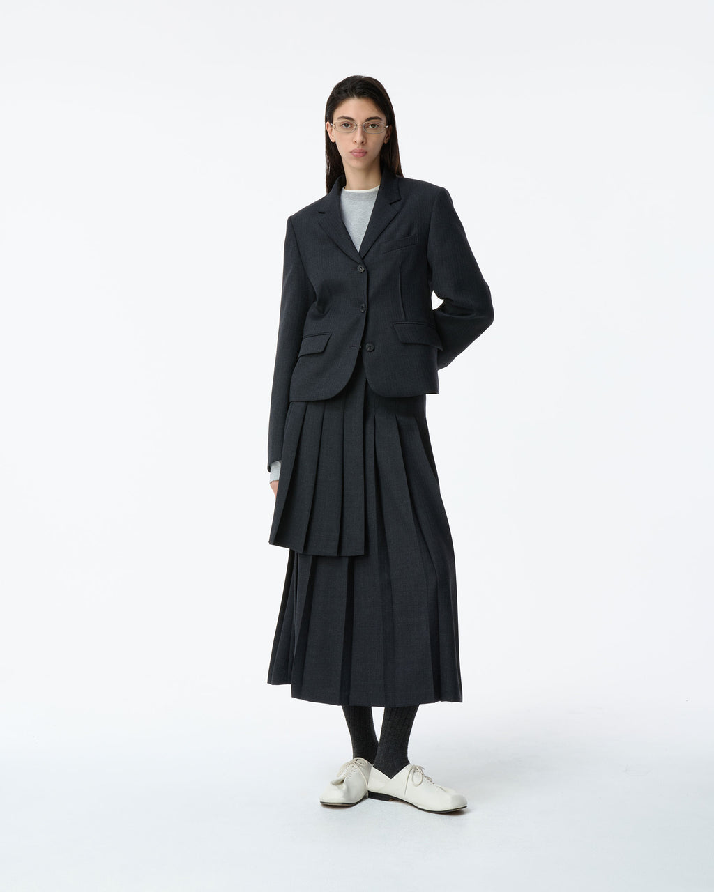 Ader Error - Sig; BK Tag skirt 02 (Grey) product image 2 | TRAB K-Fashion Australia