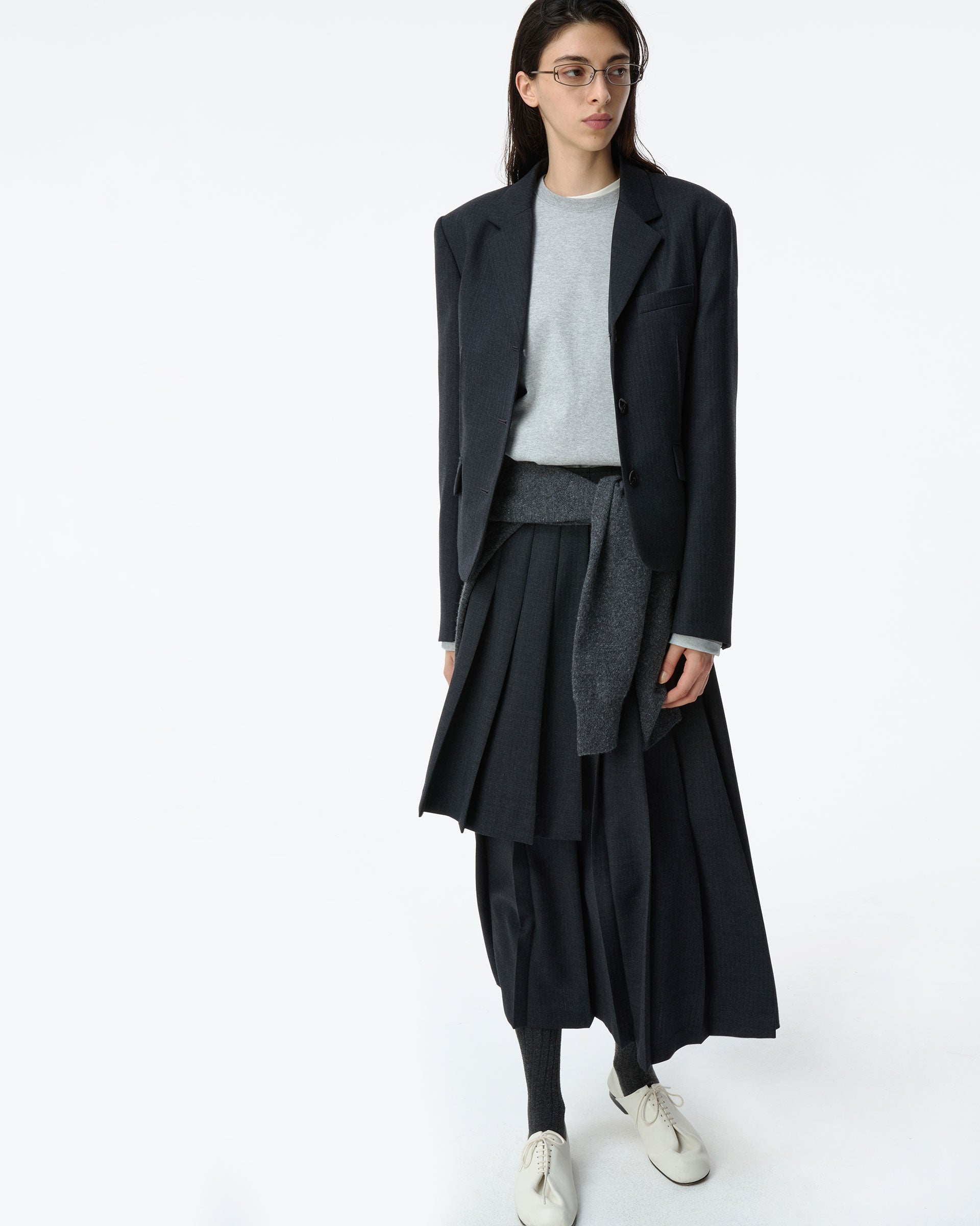 Ader Error - Sig; BK Tag skirt 02 (Grey) product image 4 | TRAB K-Fashion Australia