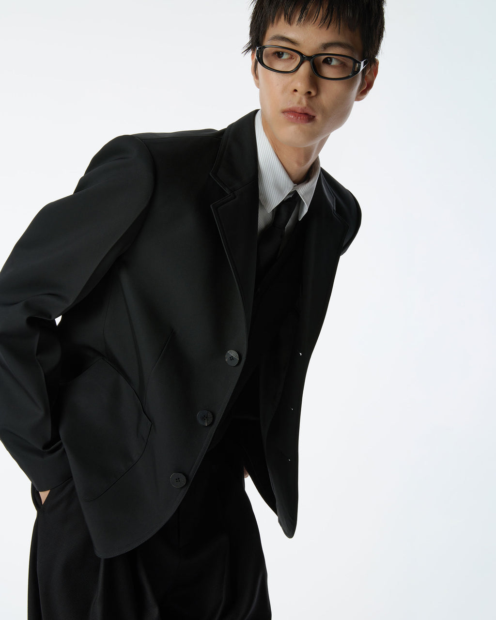 Ader Error - Sig; BK Tag blazer 03 (Noir) product image 11 | TRAB K-Fashion Australia