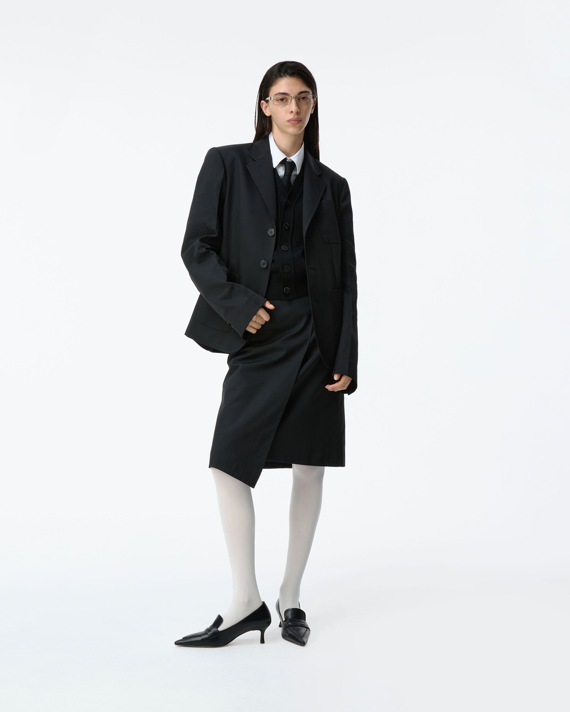 Ader Error - Sig; BK Tag blazer 03 (Noir) product image 1 | TRAB K-Fashion Australia