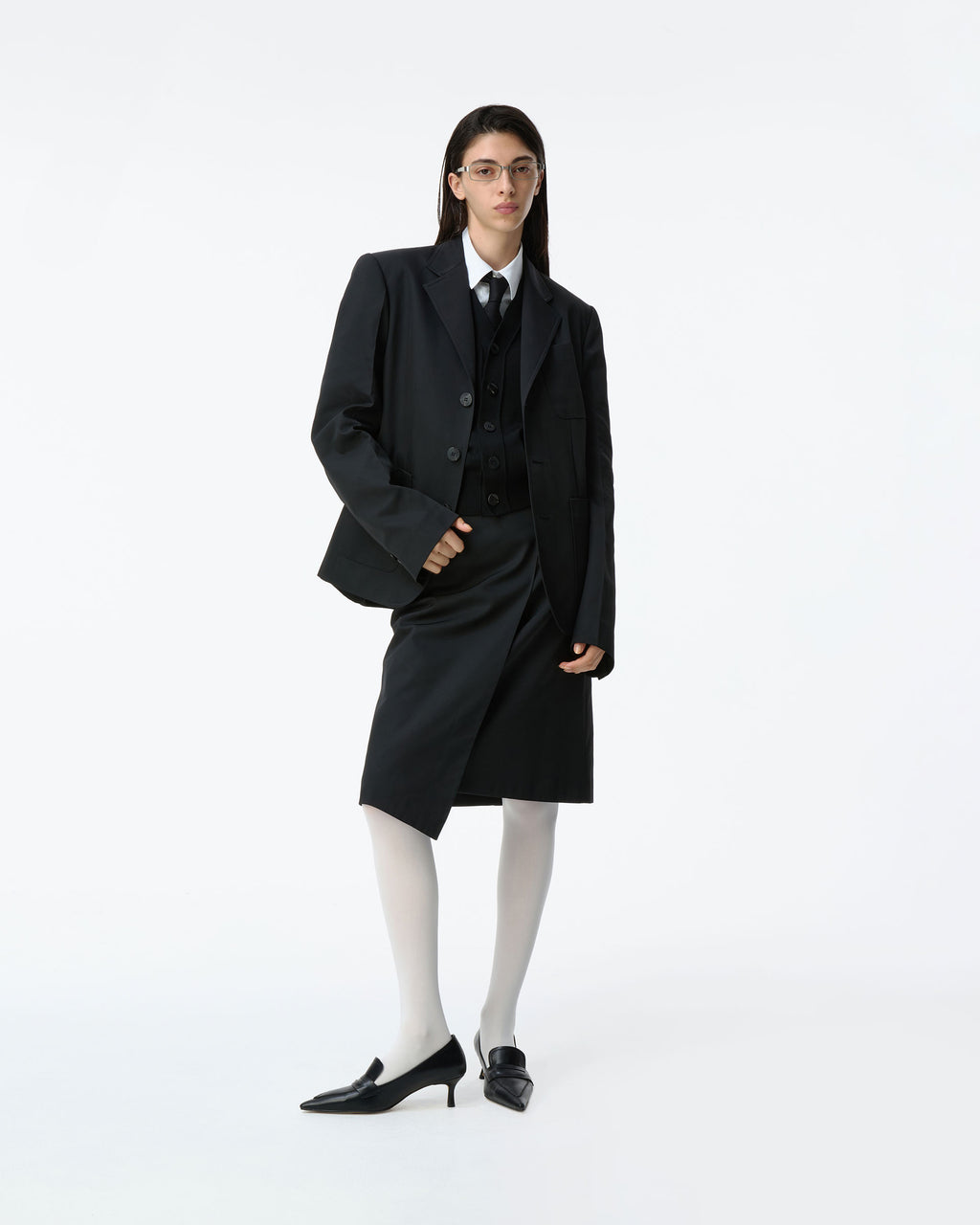 Ader Error - Sig; BK Tag blazer 03 (Noir) product image 10 | TRAB K-Fashion Australia