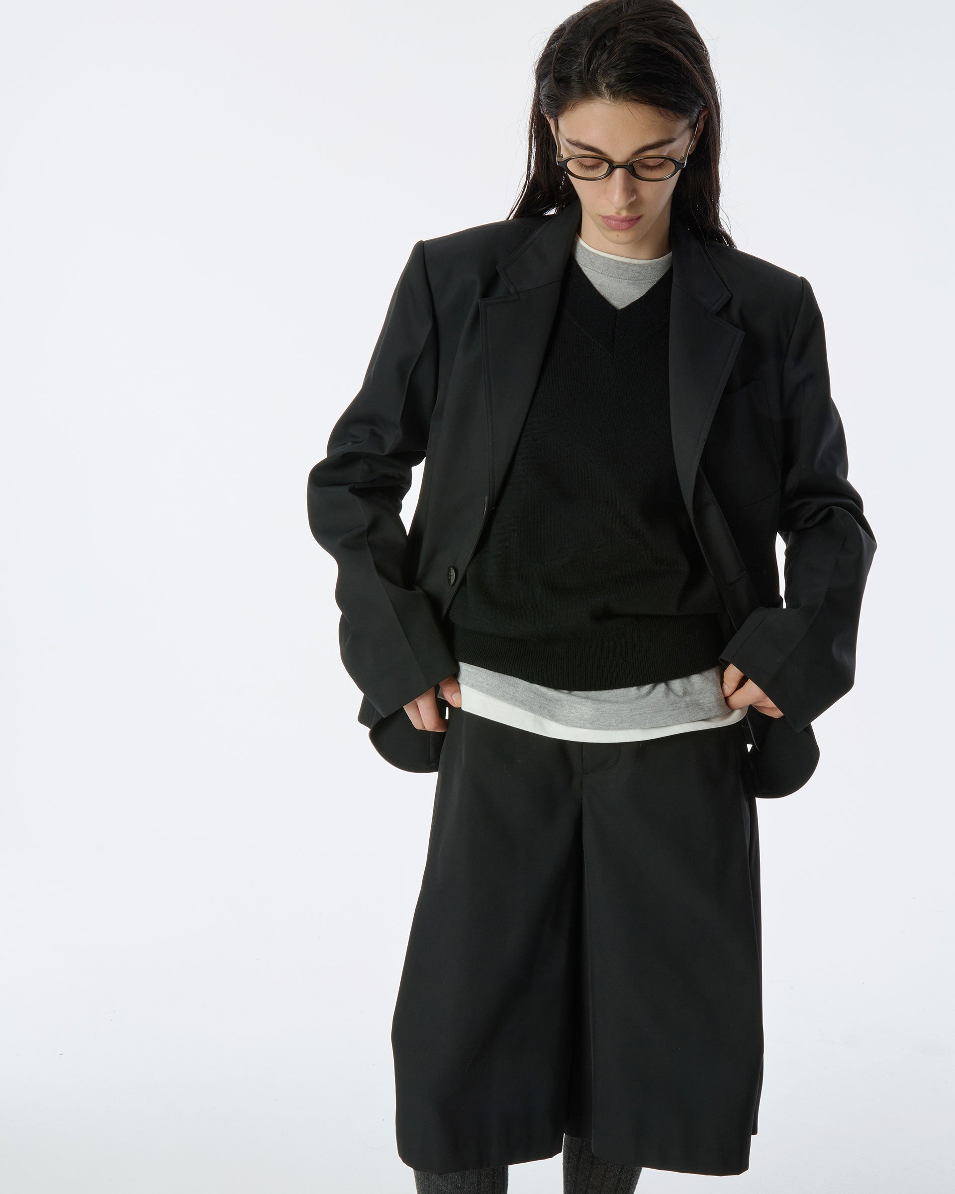 Ader Error - Sig; BK Tag blazer 03 (Noir) product image 4 | TRAB K-Fashion Australia