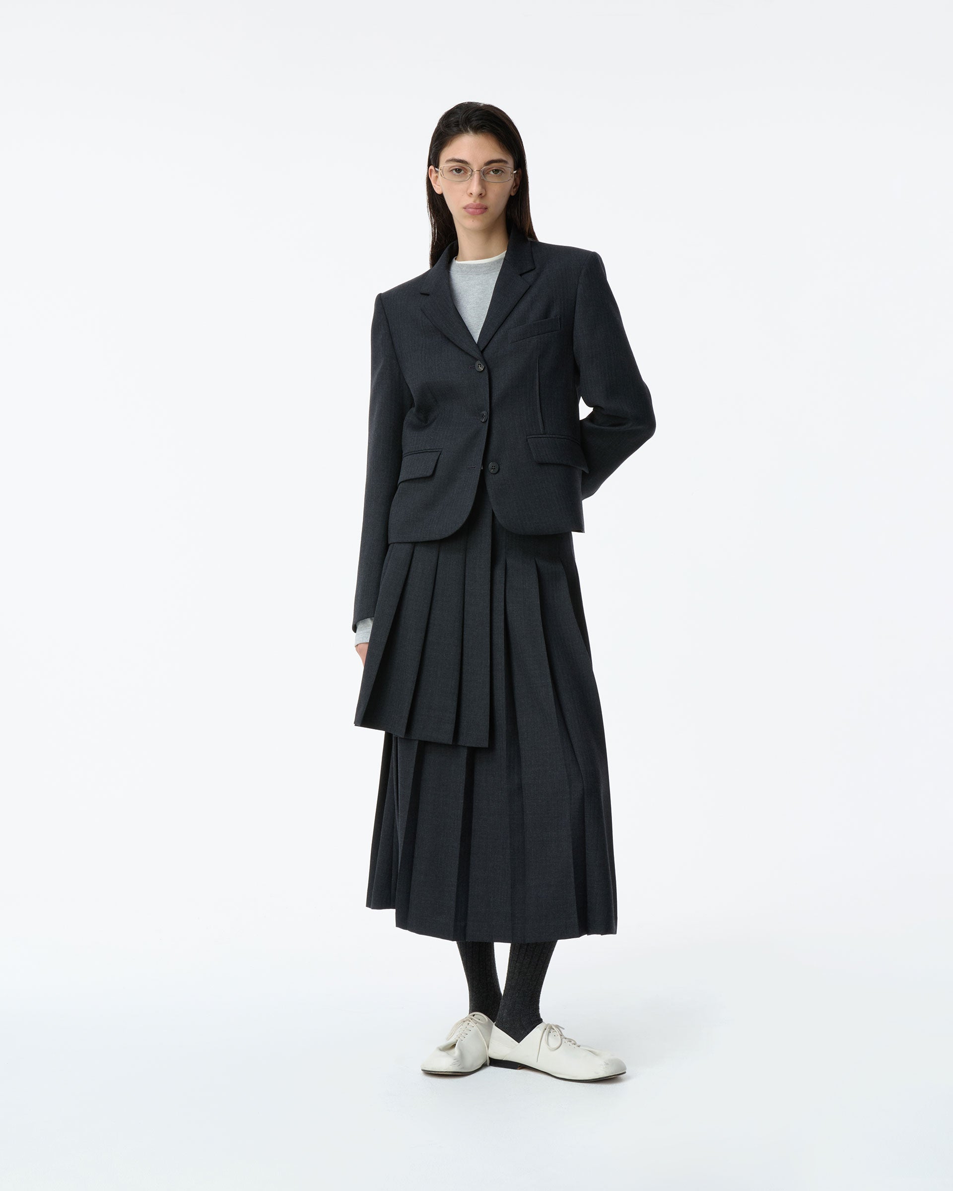 Ader Error - Sig; BK Tag blazer 04 (Grey) product image 1 | TRAB K-Fashion Australia