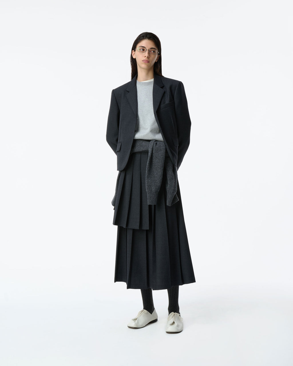 Ader Error - Sig; BK Tag blazer 04 (Grey) product image 2 | TRAB K-Fashion Australia